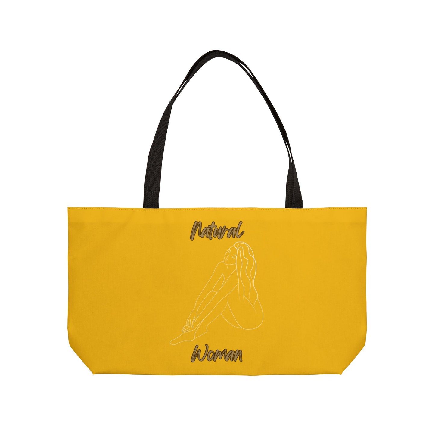 Natural Woman Beauty (WL) Weekender Tote Bag YELLOW