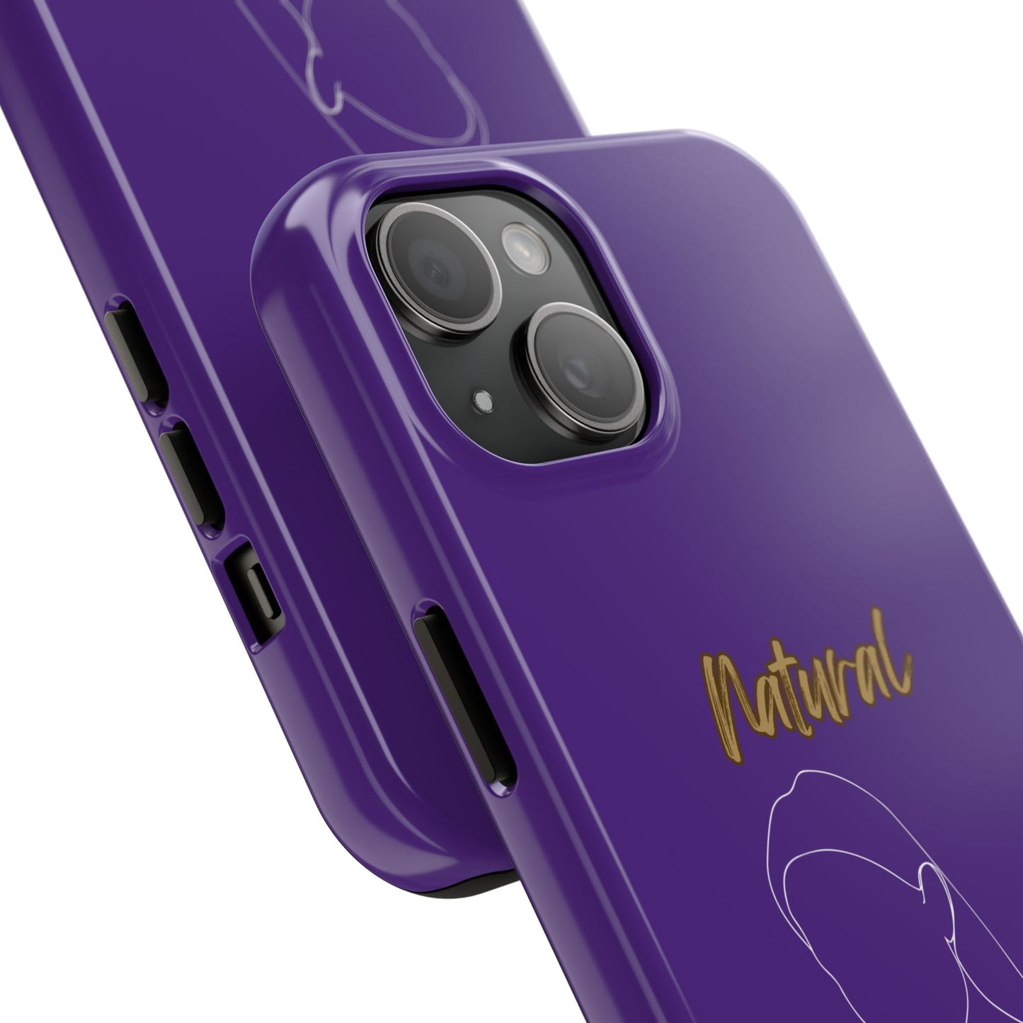 Natural Woman Tilted Look (WL) Tough Phone Cases PURPLE