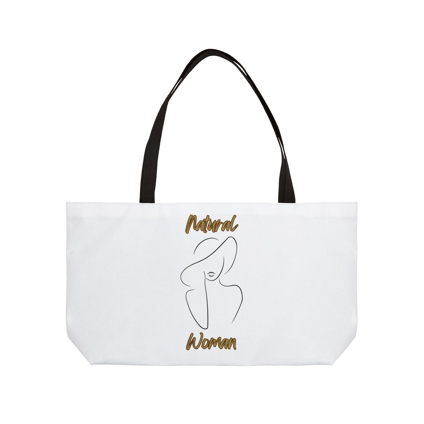 Natural Woman Sun Hat (BL) Weekender Tote Bag WHITE