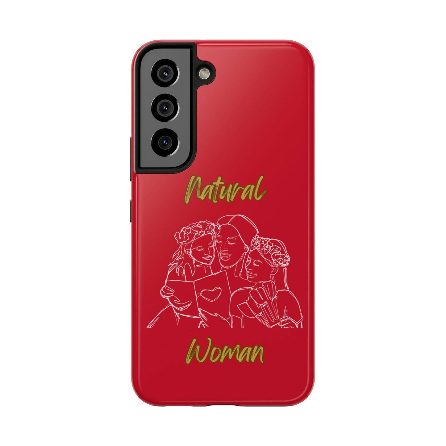 Natural Woman Me & My Girls (WL)Tough Phone Cases DARK RED