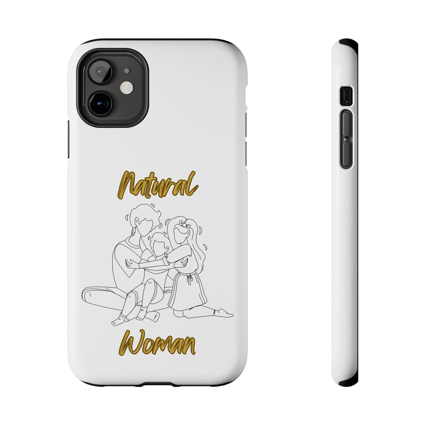Natural Woman Bear Hugs (BL) Tough Phone Cases WHITE