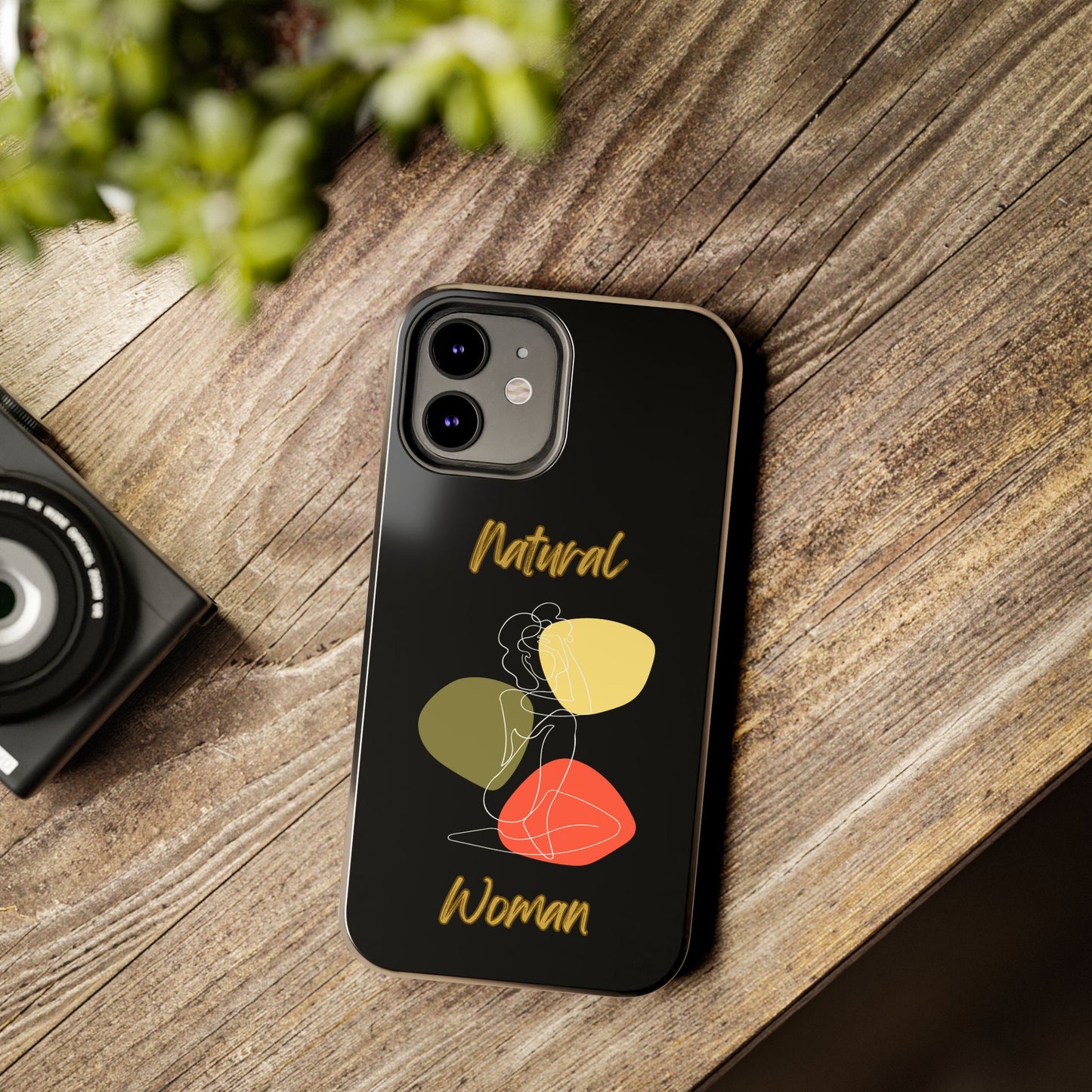 Natural Woman Colorful Pose (WL)Tough Phone Cases BLACK