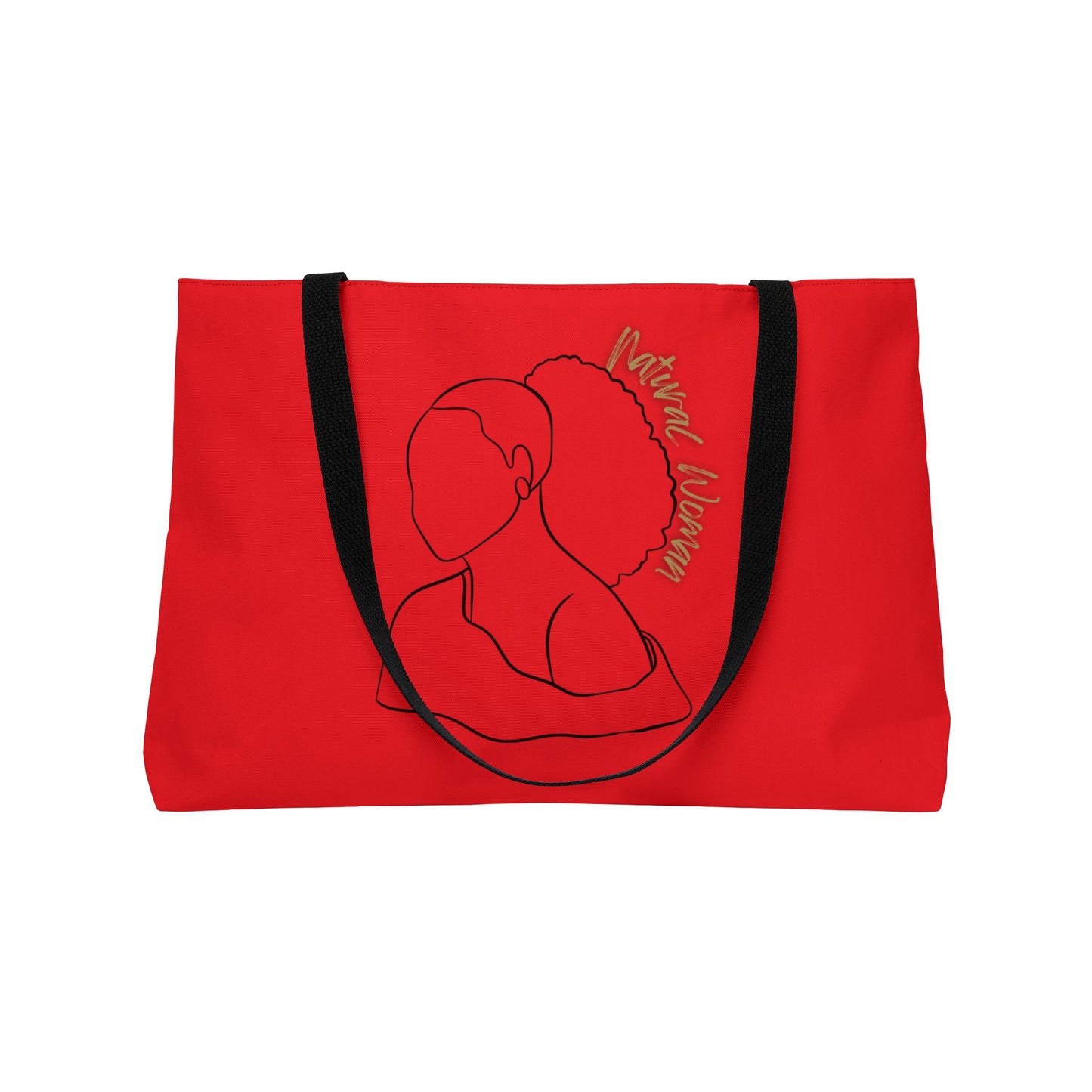 Natural Woman Behind Head (BL) Weekender Tote Bag RED