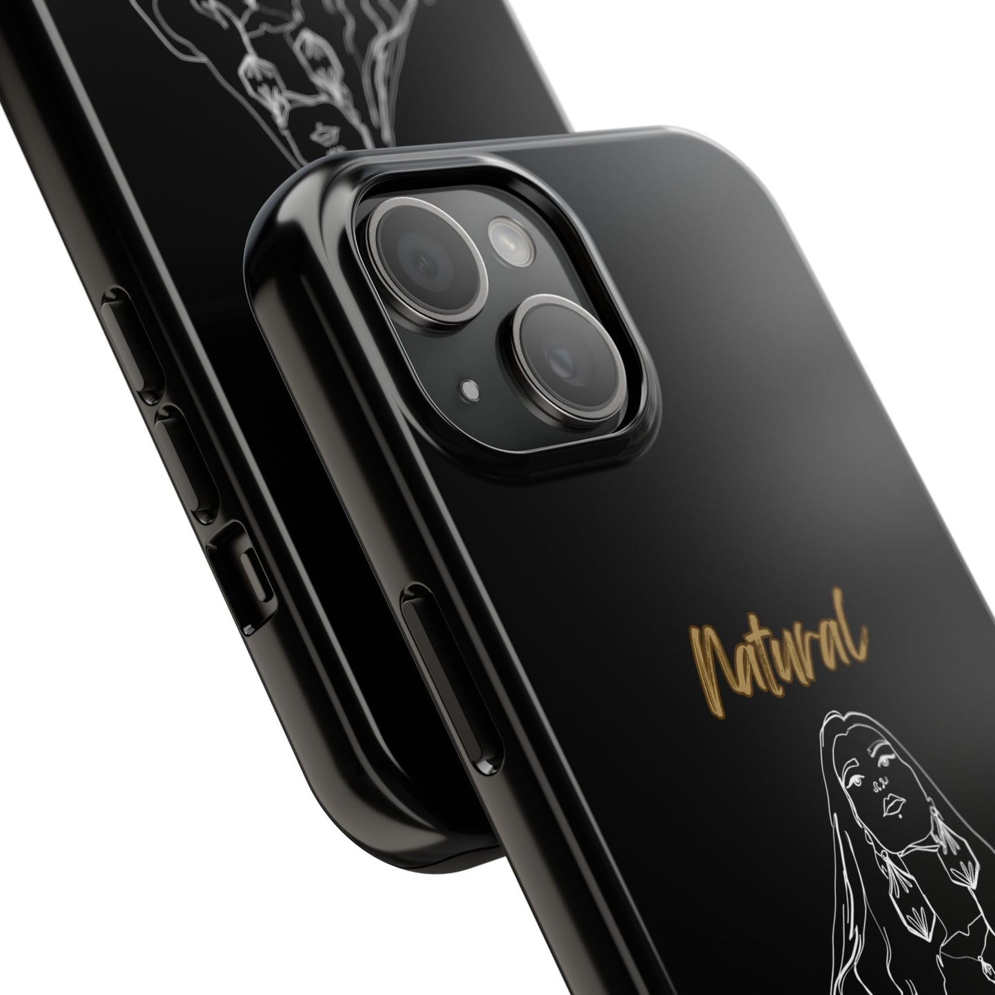 Natural Woman Thinking (WL)Tough Phone Cases BLACK