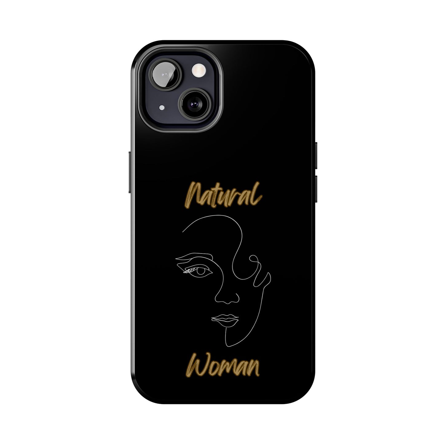 Natural Woman Looking (WL) Tough Phone Cases BLACK