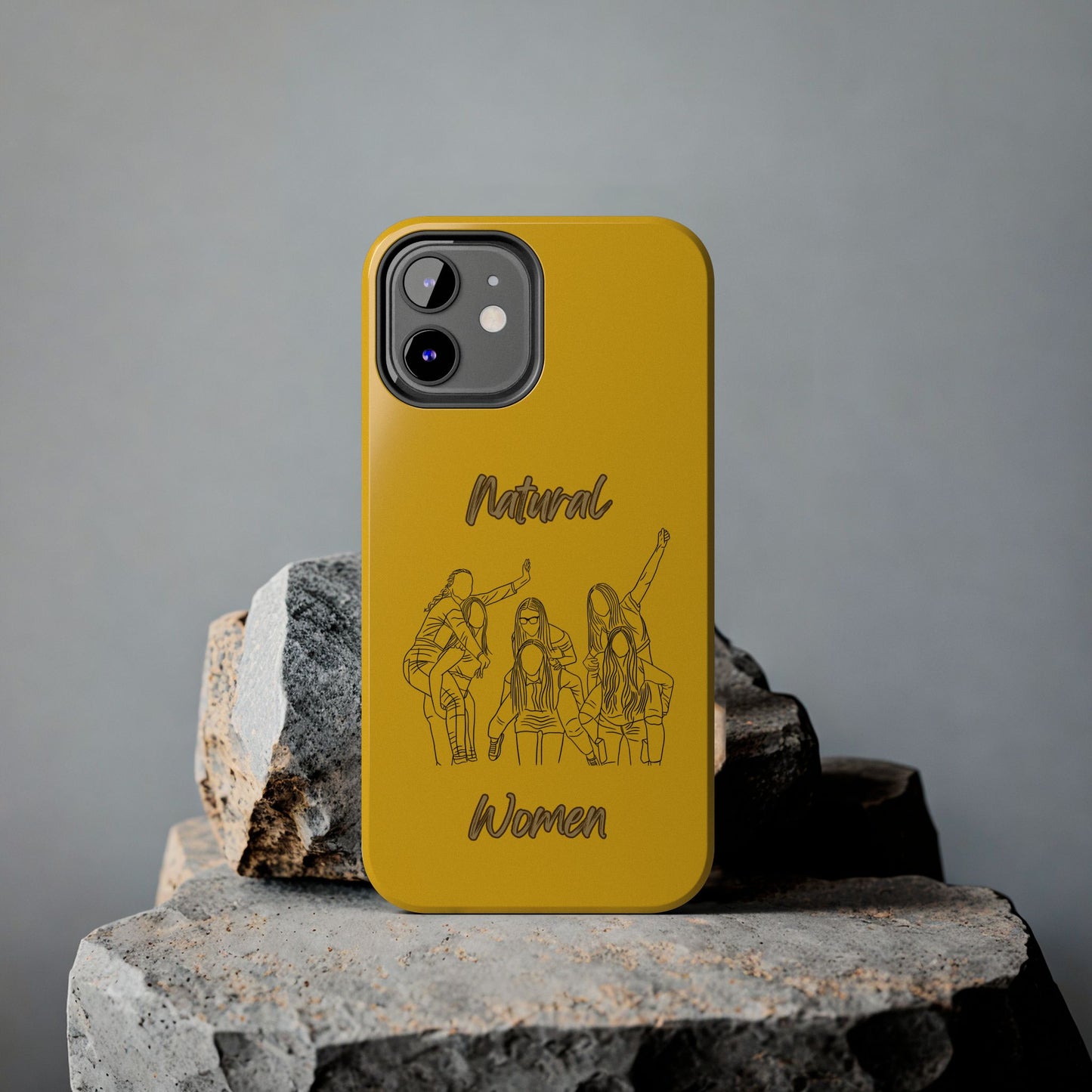 Natural Woman Piggy Back (BL)Tough Phone Cases YELLOW