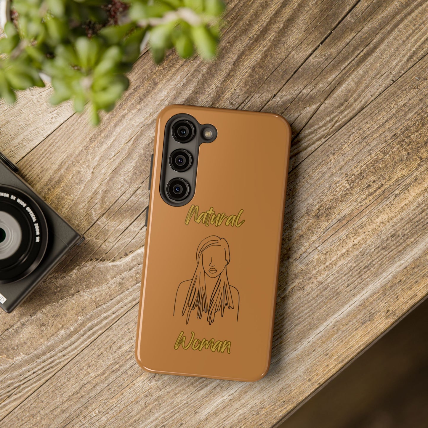 Natural Woman Content (BL)Tough Phone Cases LIGHT BROWN