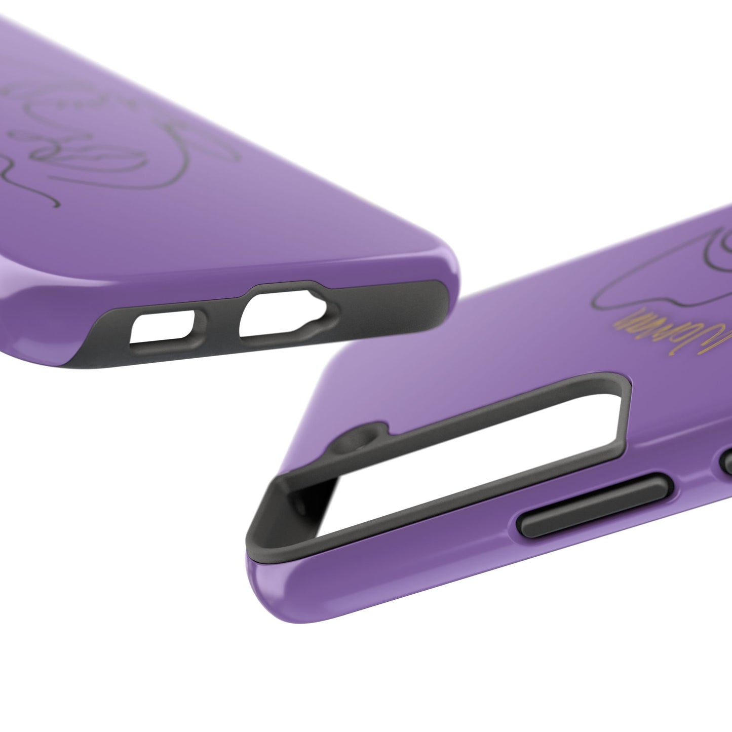 Natural Woman Half Face (BL)Tough Phone Case LIGHT PURPLE