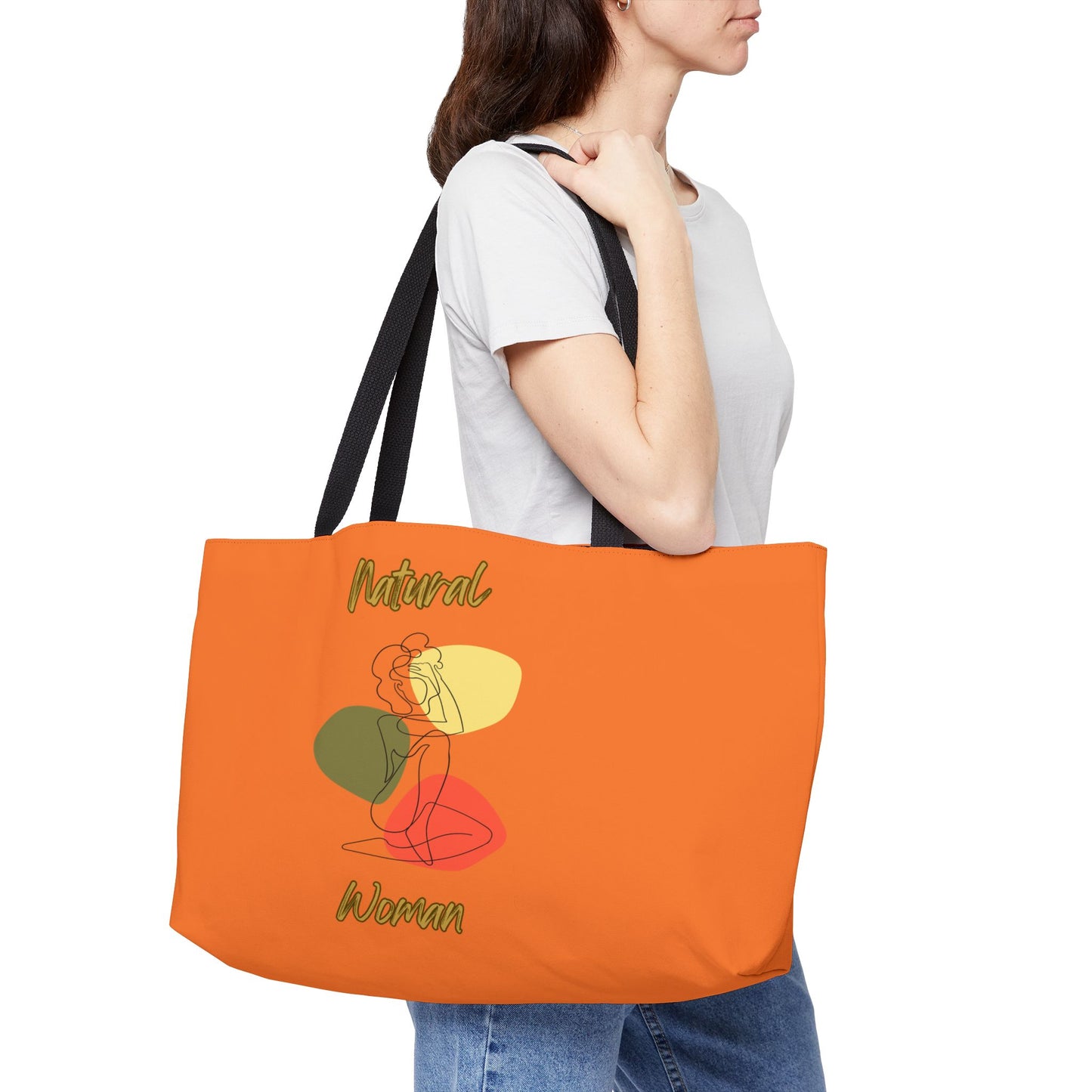 Natural Woman Colorful Pose (BL) Weekender Tote Bag CRUSTA