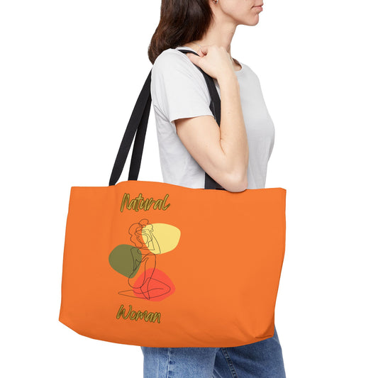 Natural Woman Colorful Pose (BL) Weekender Tote Bag CRUSTA