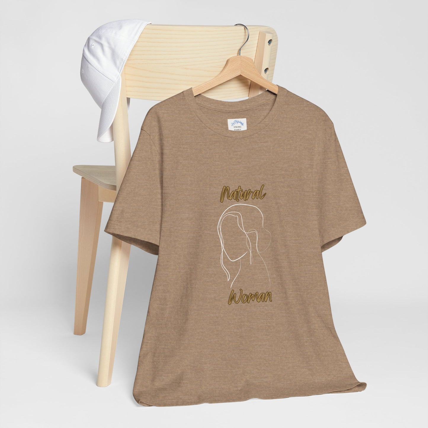 Natural Woman Hanging Hair (WL) Short Sleeve T-Shirt