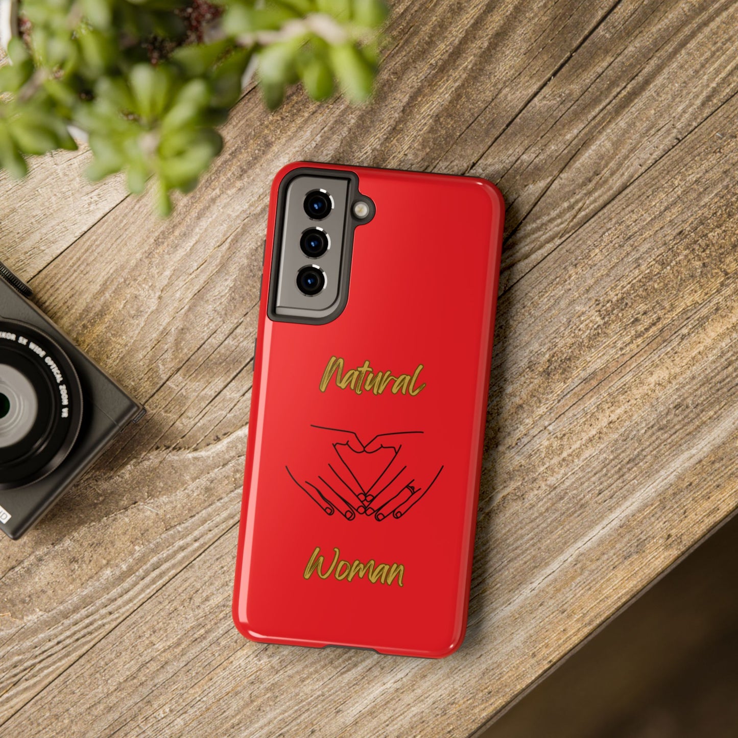 Natural Woman I Love You (BL)Tough Phone Cases RED