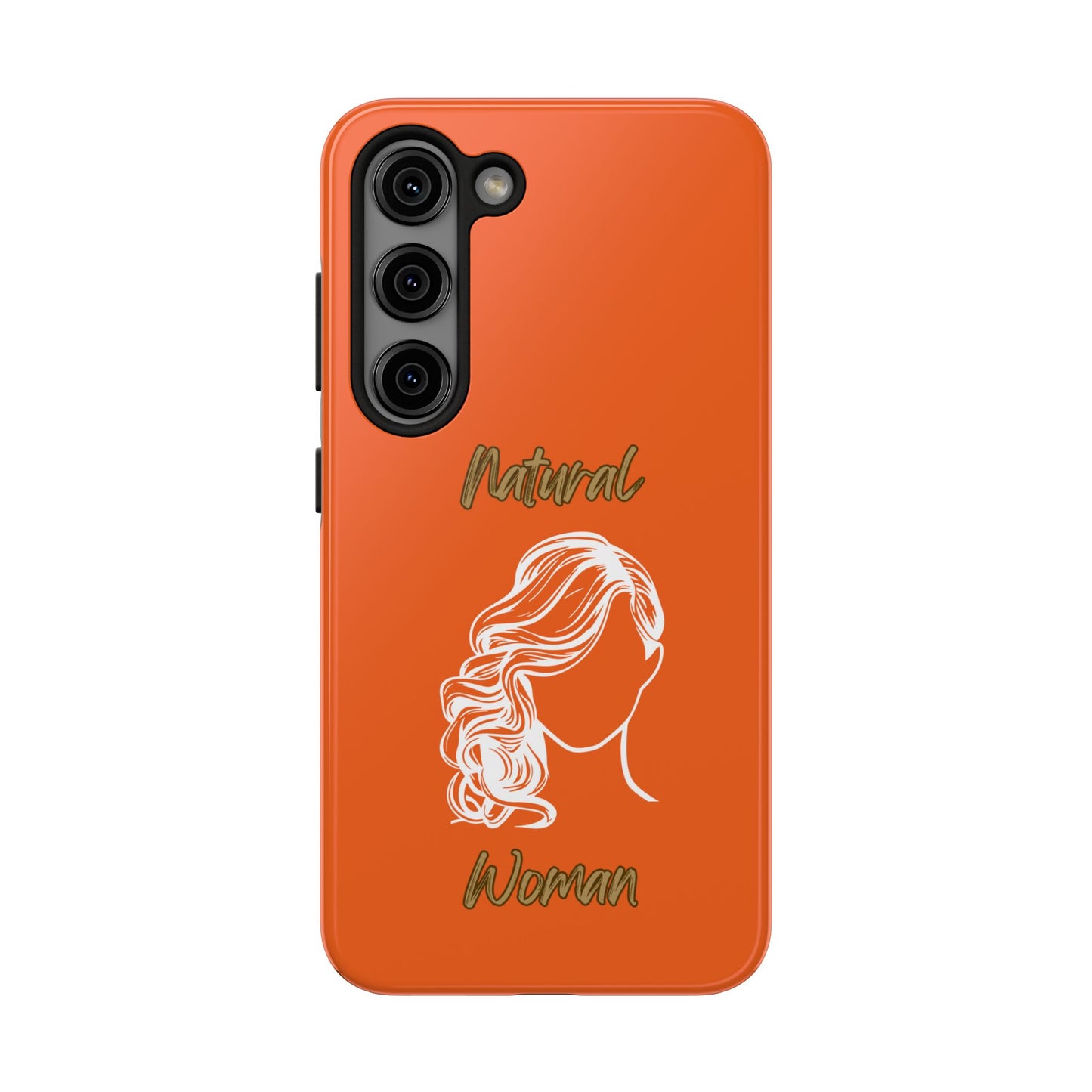 Natural Woman Long Curl (WL)Tough Phone Cases ORANGE