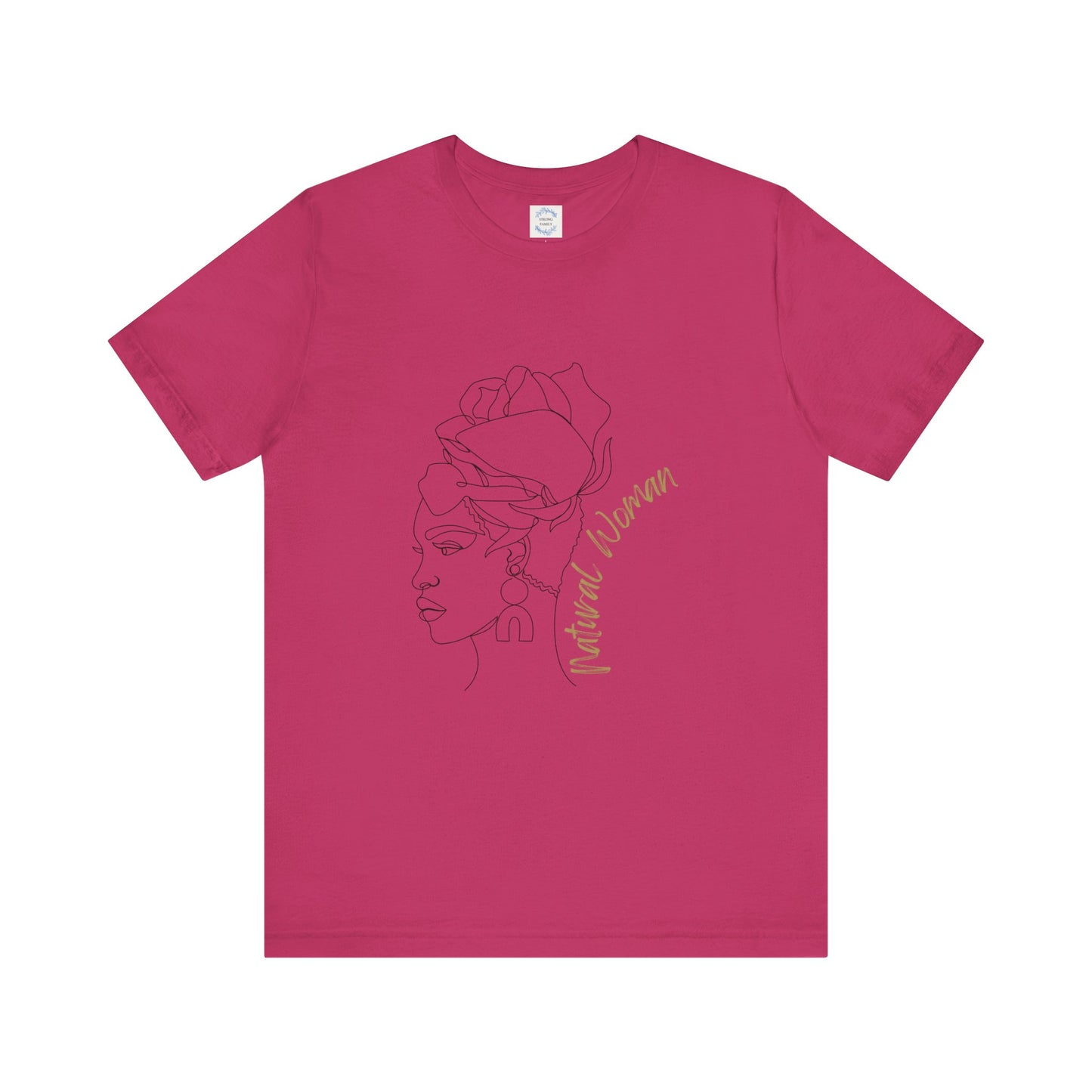 Natural Woman Flower Wrap (BL) Short Sleeve T-Shirt