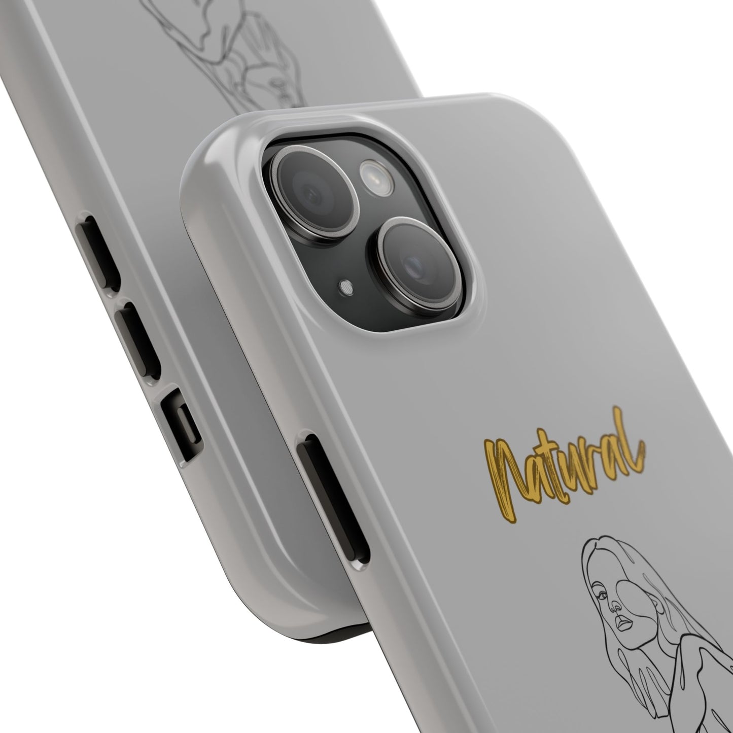 Natural Woman Care Free (BL)Tough Phone Cases LIGHT GREY