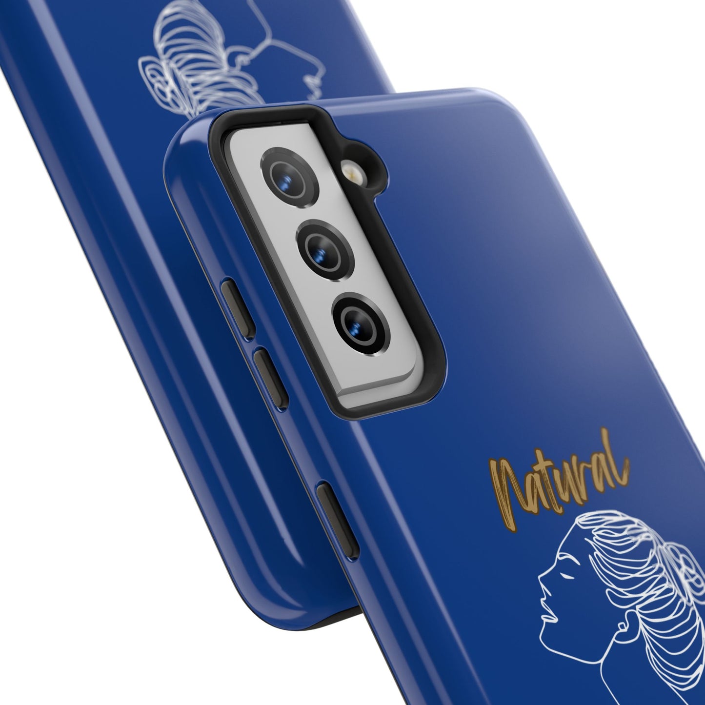 Natural Woman Wet Bun (WL) Tough Phone Cases DARK BLUE