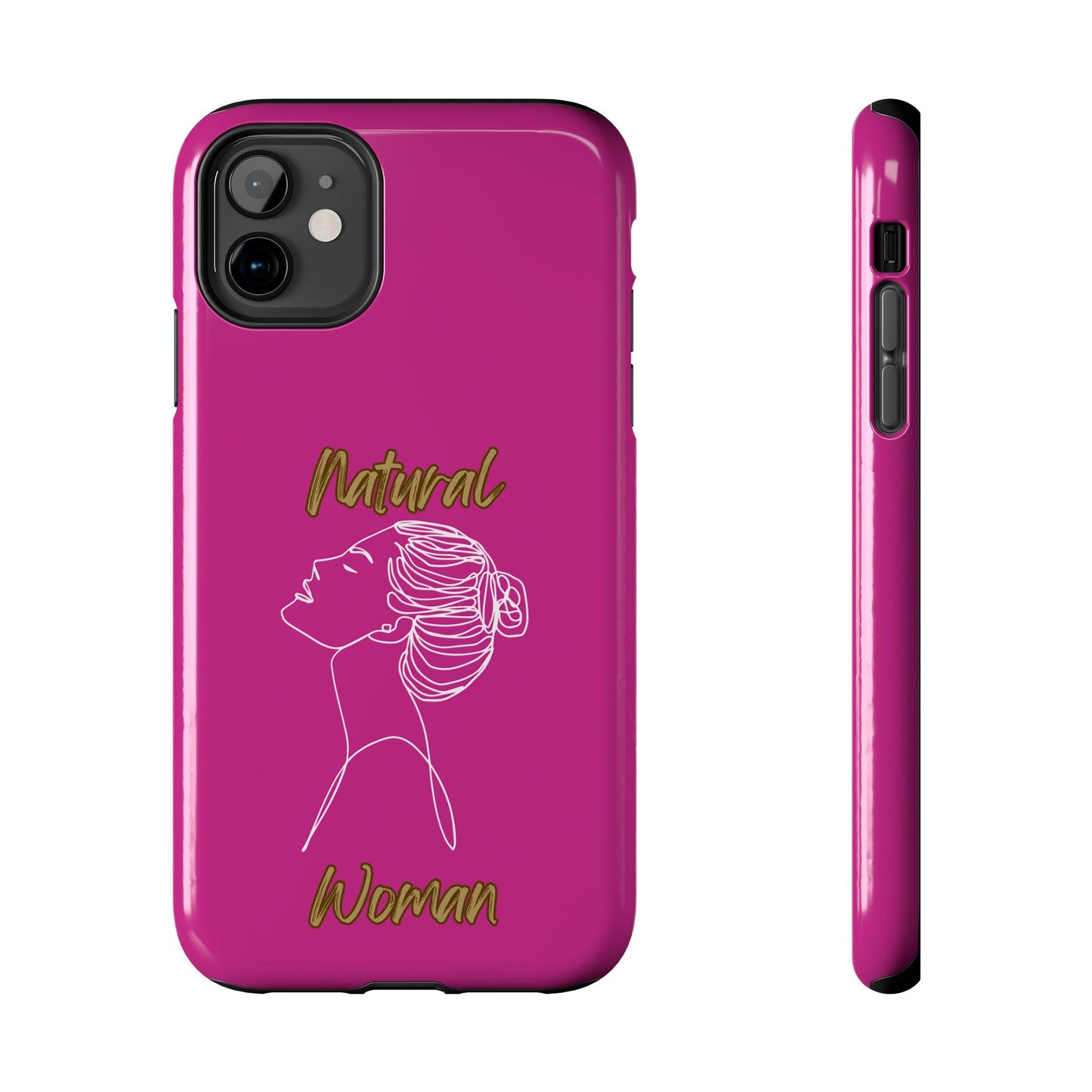 Natural Woman Wet Bun (WL) Tough Phone Cases PINK
