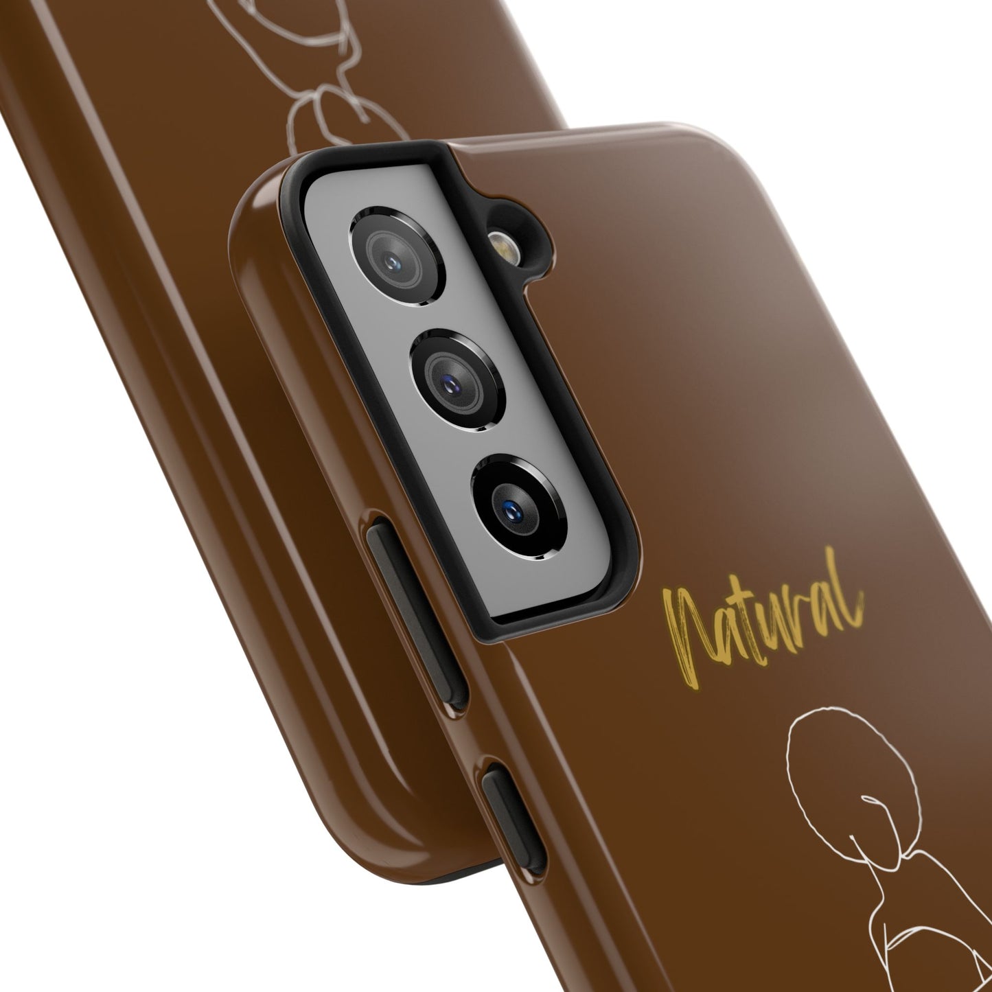 Natural Woman Sho Nuff (WL)Tough Phone Cases BROWN