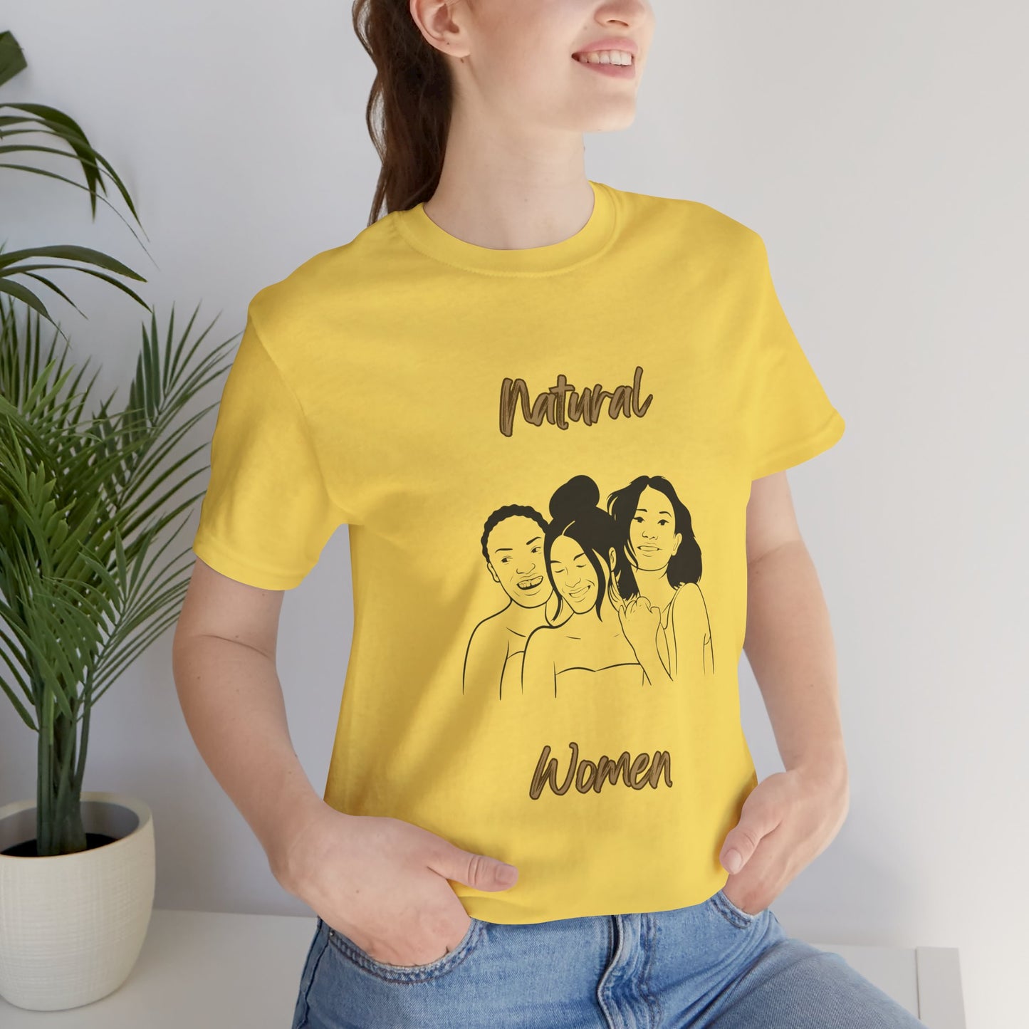 Natural Woman Laughing Friends (BL) Short Sleeve T-Shirt