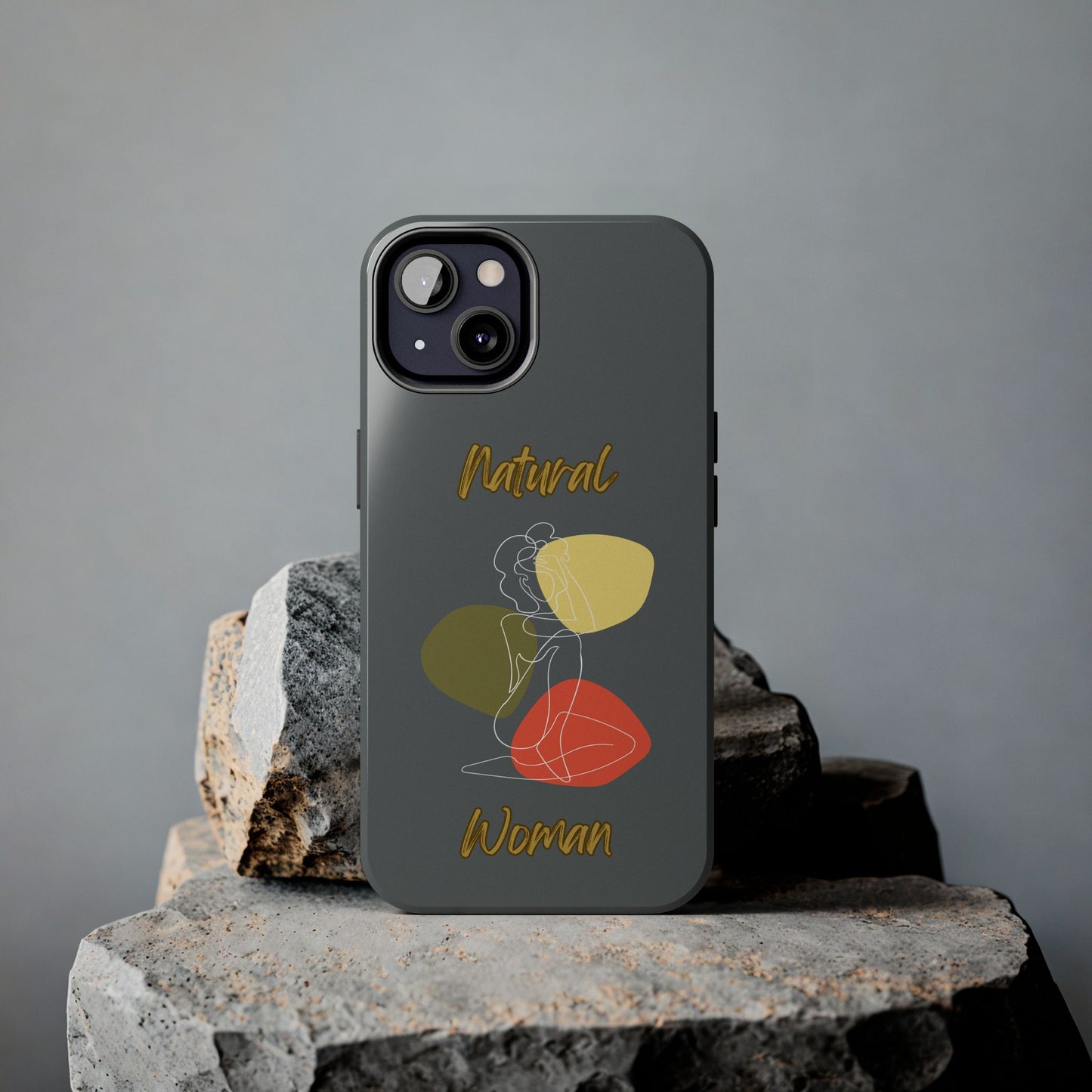 Natural Woman Colorful Pose (WL)Tough Phone Cases DARK GREY