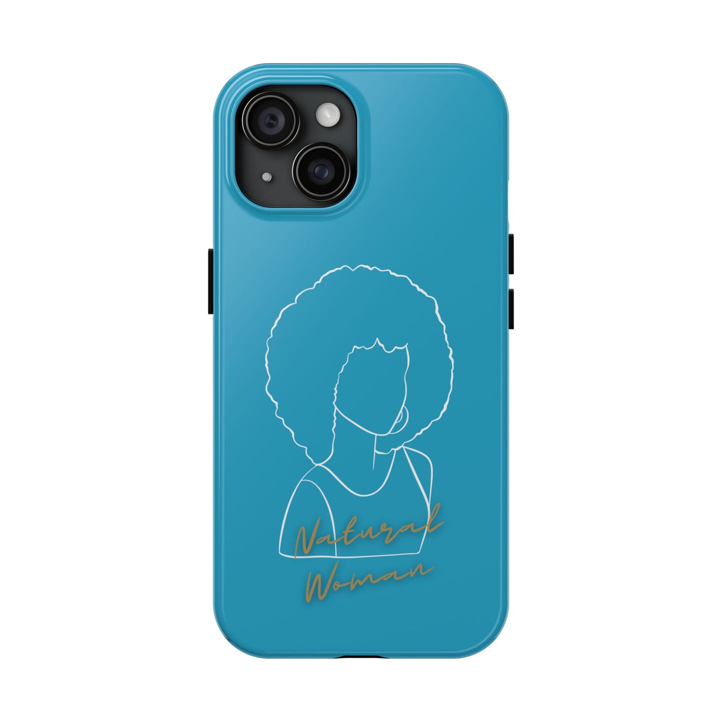 Natural Woman Afro (WL)Tough Phone Cases TURQUOISE