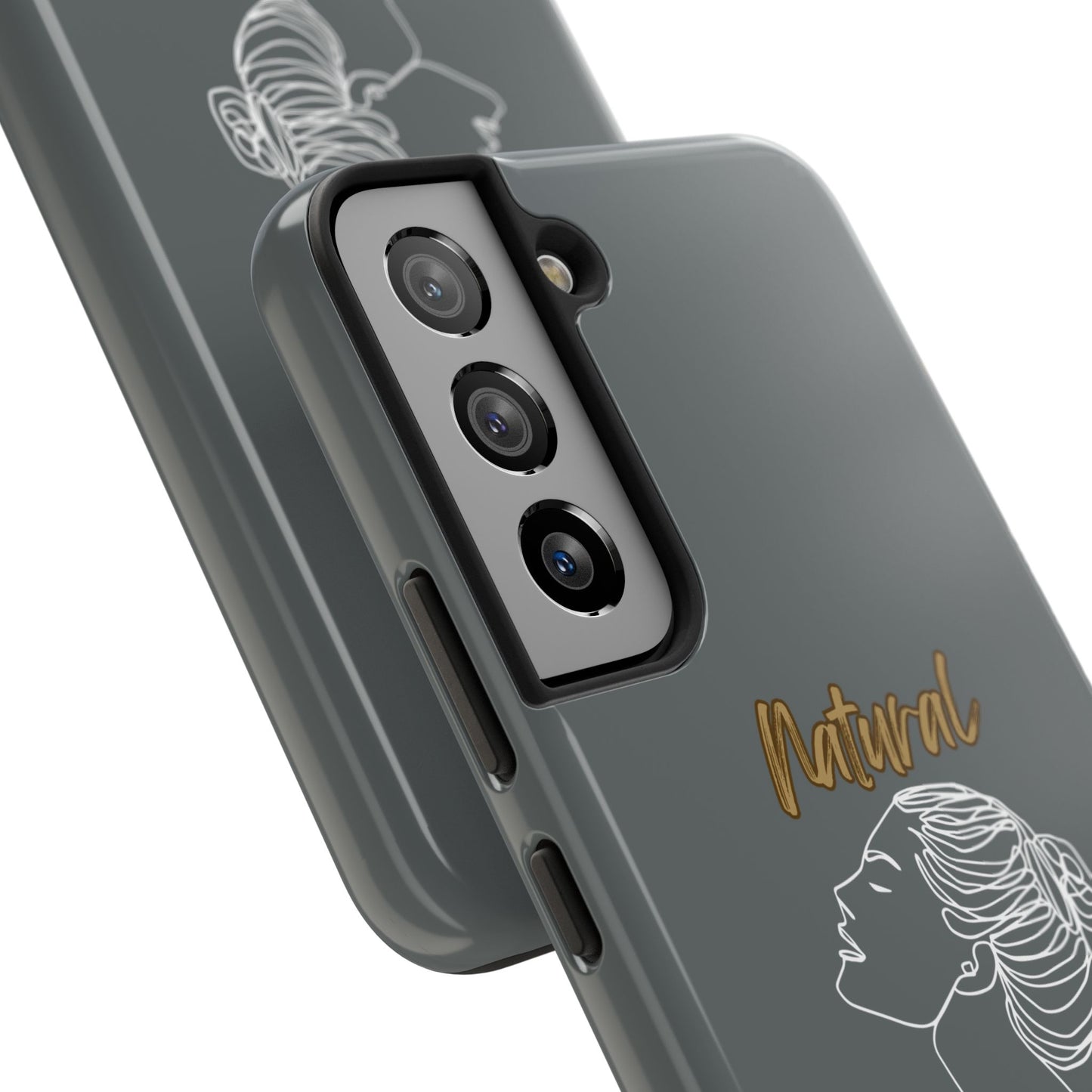 Natural Woman Wet Bun (WL) Tough Phone Cases DARK GREY