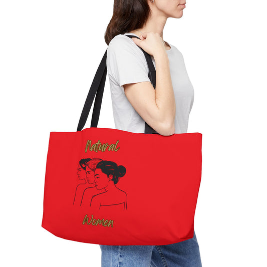 Natural Women United Friends (BL) Weekender Tote Bag RED