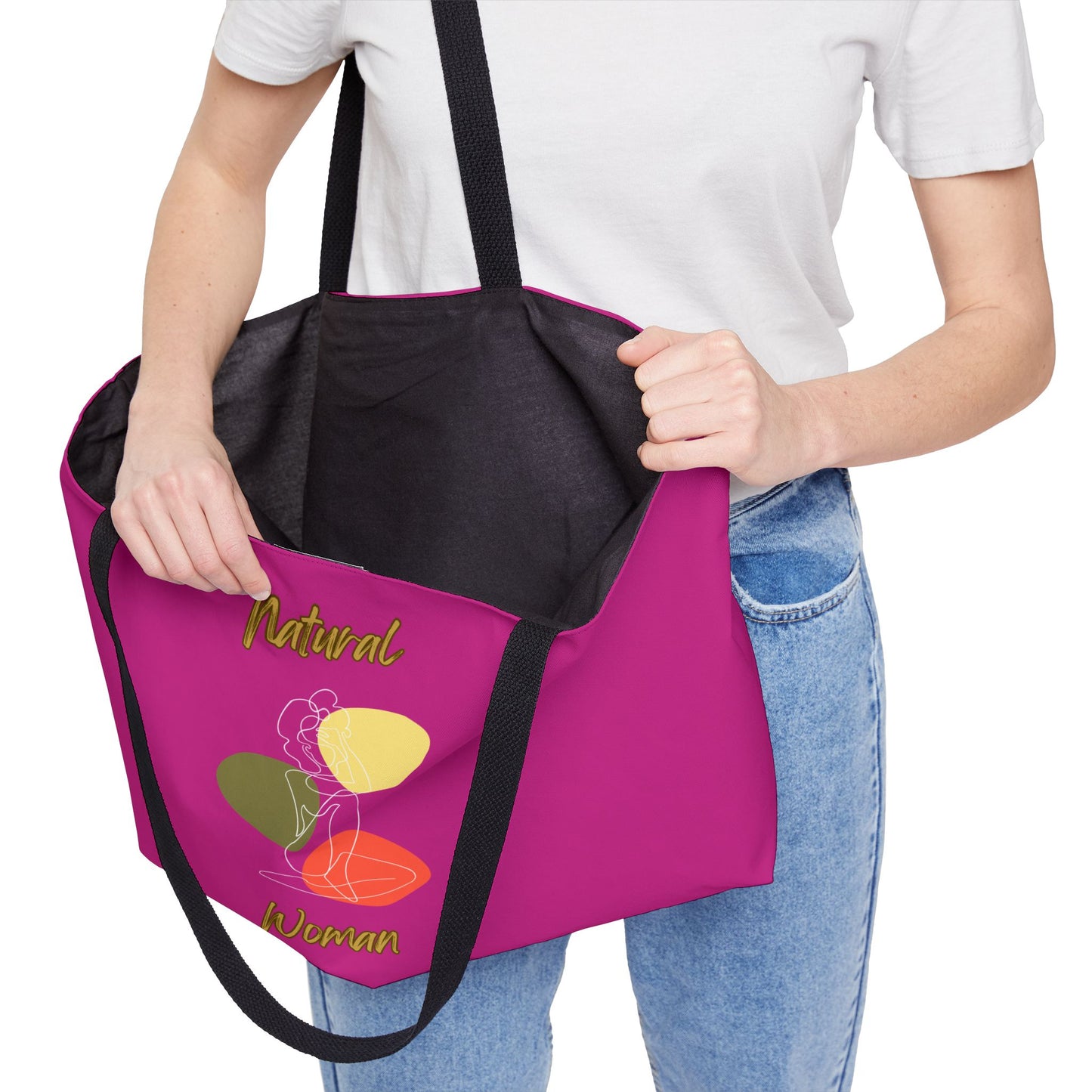 Natural Woman Colorful Pose (WL) Weekender Tote Bag PINK