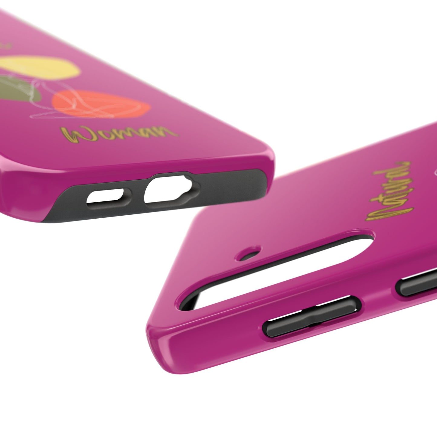 Natural Woman Colorful Pose (WL)Tough Phone Cases PINK