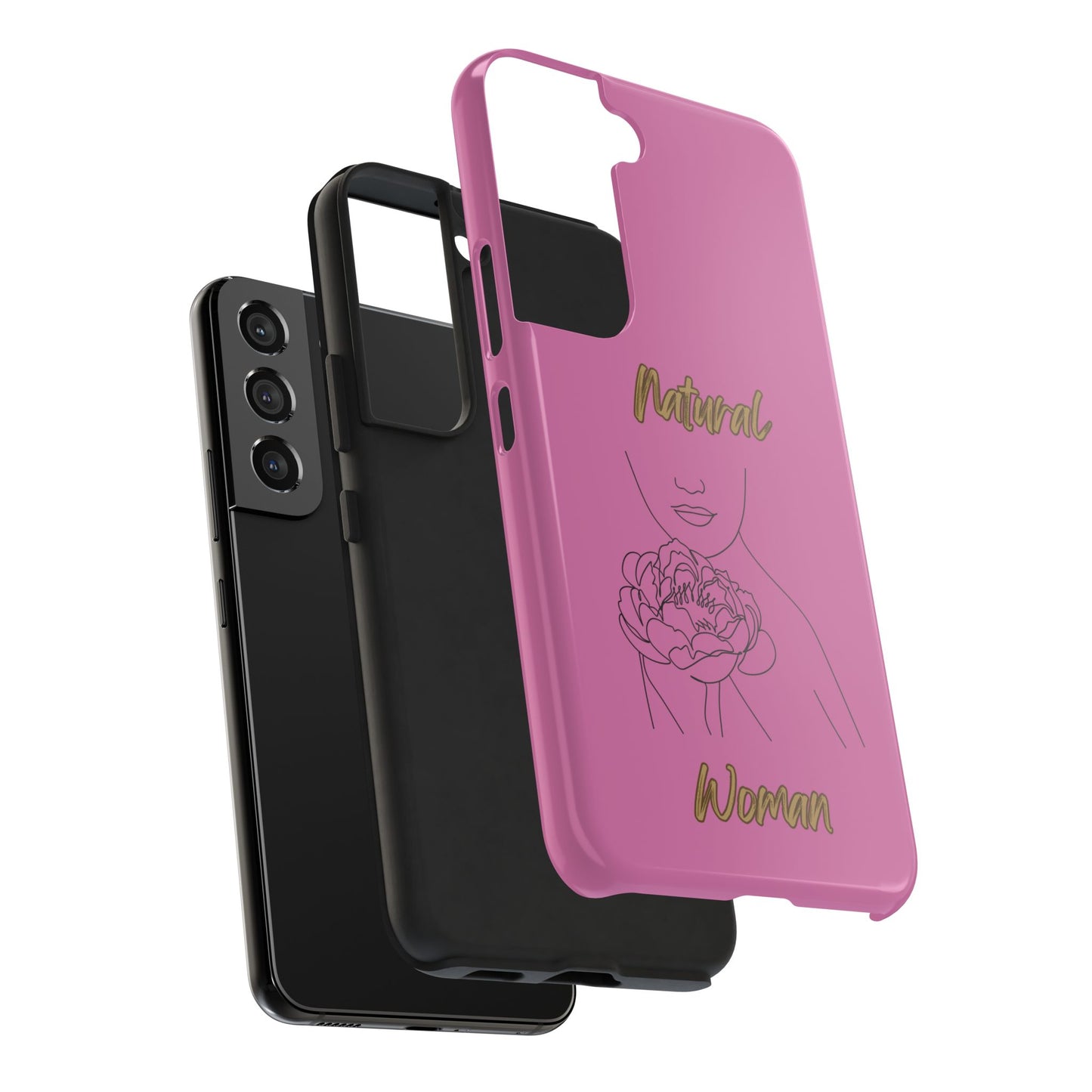 Natural Woman Kissed Flower (BL)Tough Phone Cases LIGHT PINK