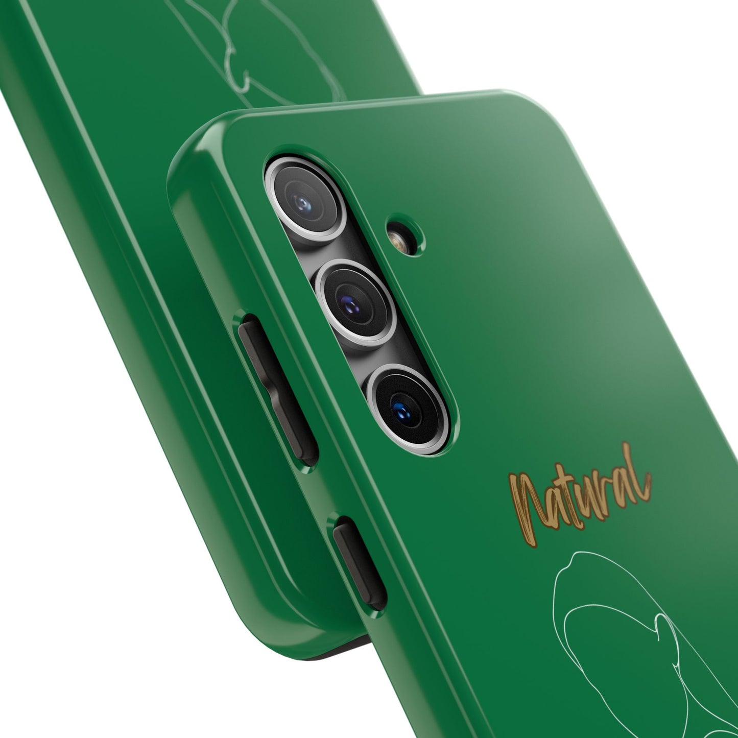 Natural Woman Tilted Look (WL) Tough Phone Cases DARK GREEN