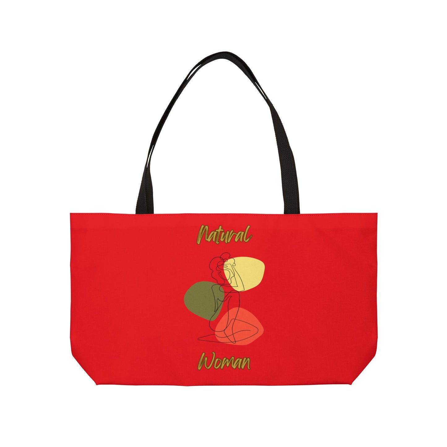 Natural Woman Colorful Pose (BL) Weekender Tote Bag RED