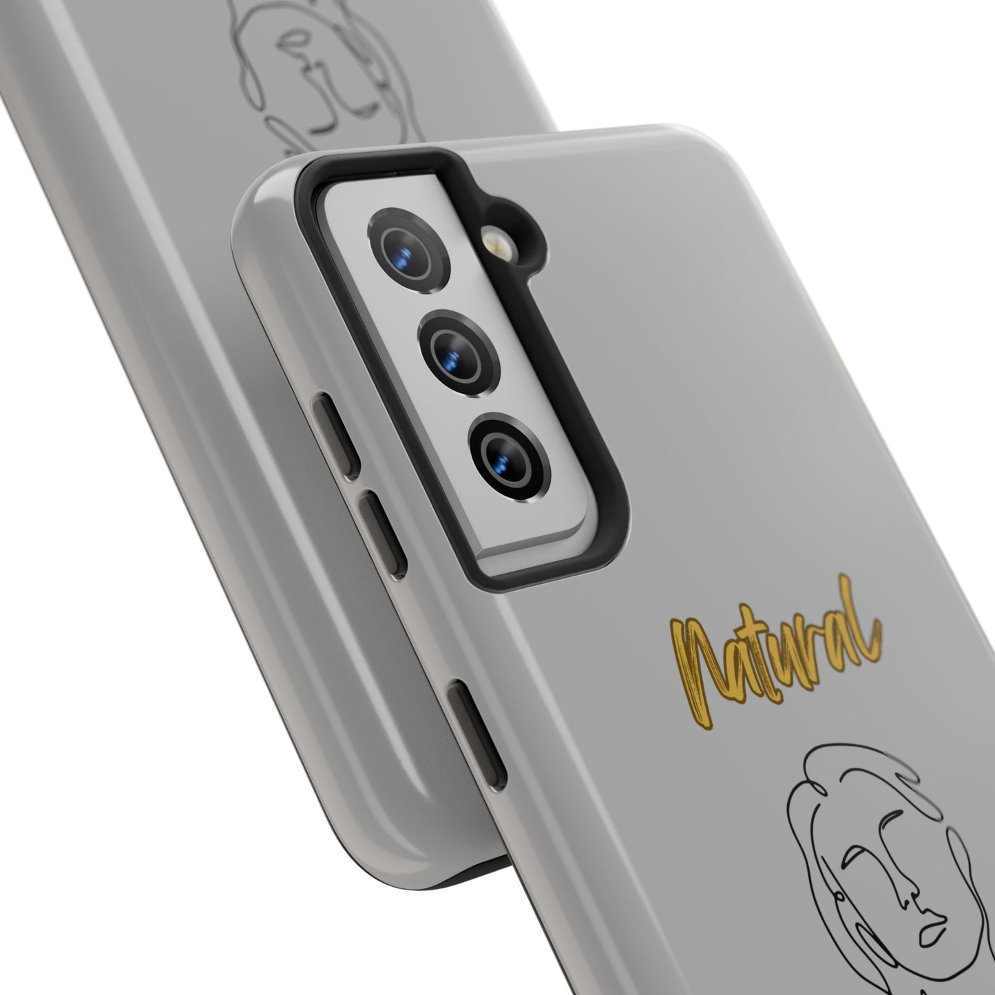 Natural Woman Hello (BL)Tough Phone Cases LIGHT GREY