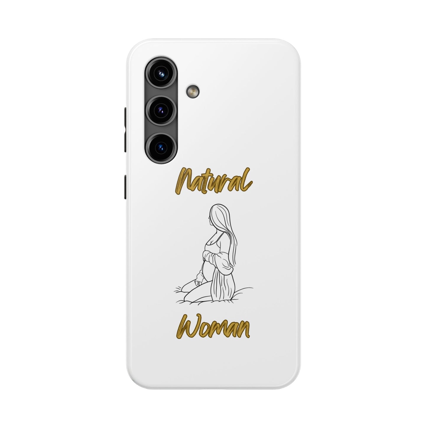 Natural Woman Expecting (BL)Tough Phone Cases WHITE