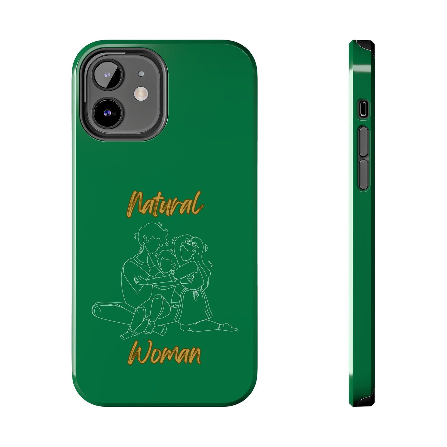 Natural Woman Bear Hugs (WL) Tough Phone Cases DARK GREEN