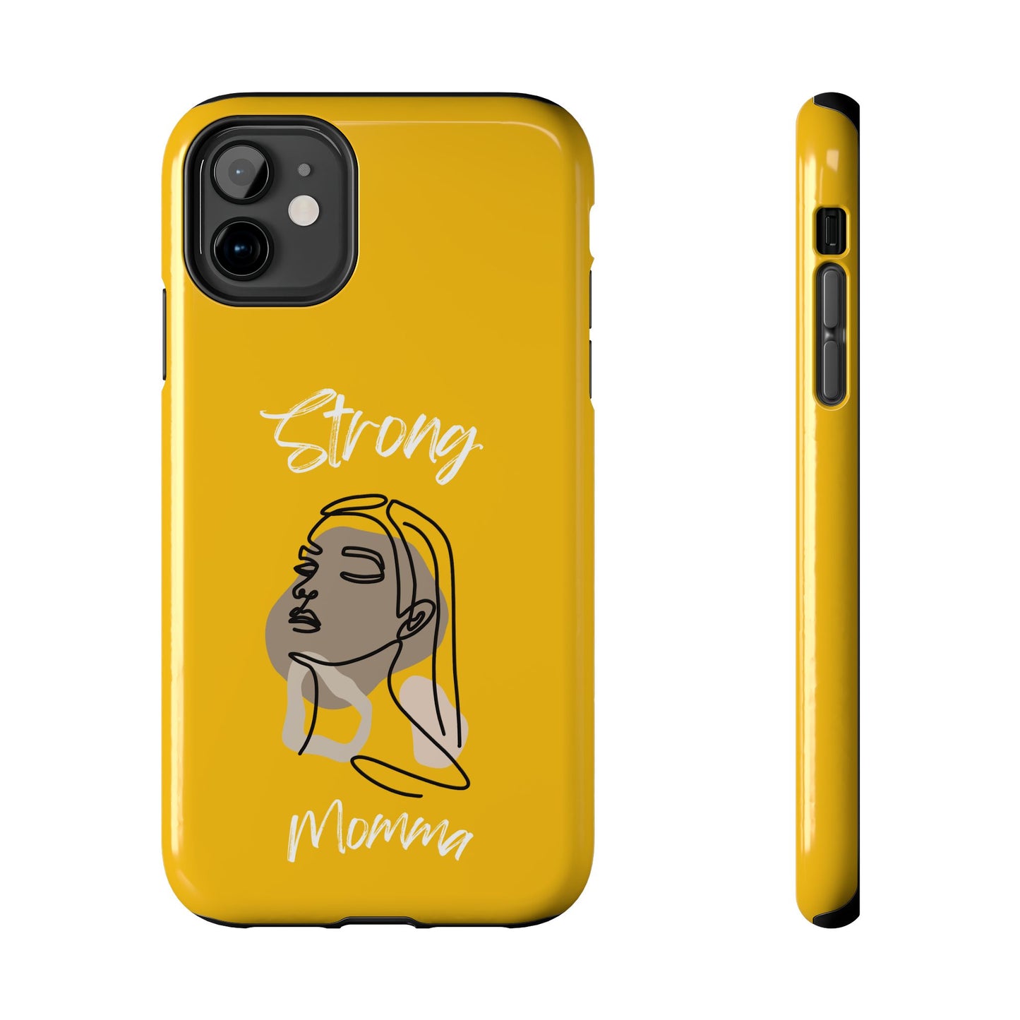 Strong Momma (WL) Tough Phone Cases YELLOW