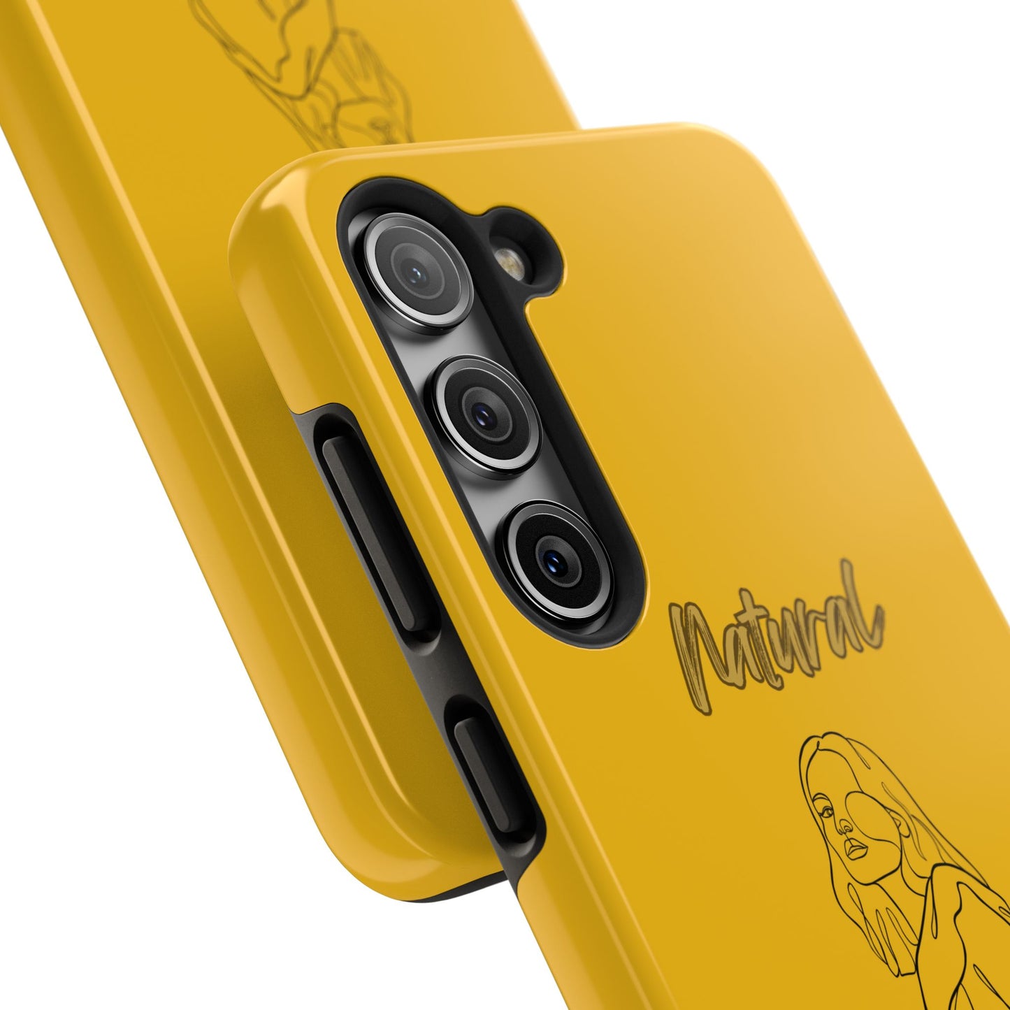 Natural Woman Care Free (BL)Tough Phone Cases YELLOW