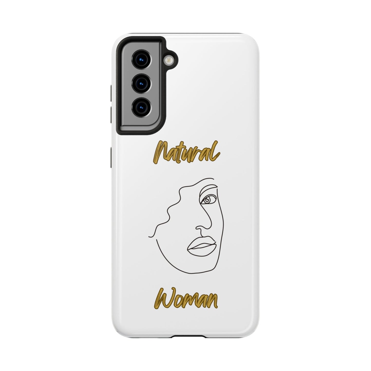 Natural Woman Peekaboo (BL)Tough Phone Cases WHITE