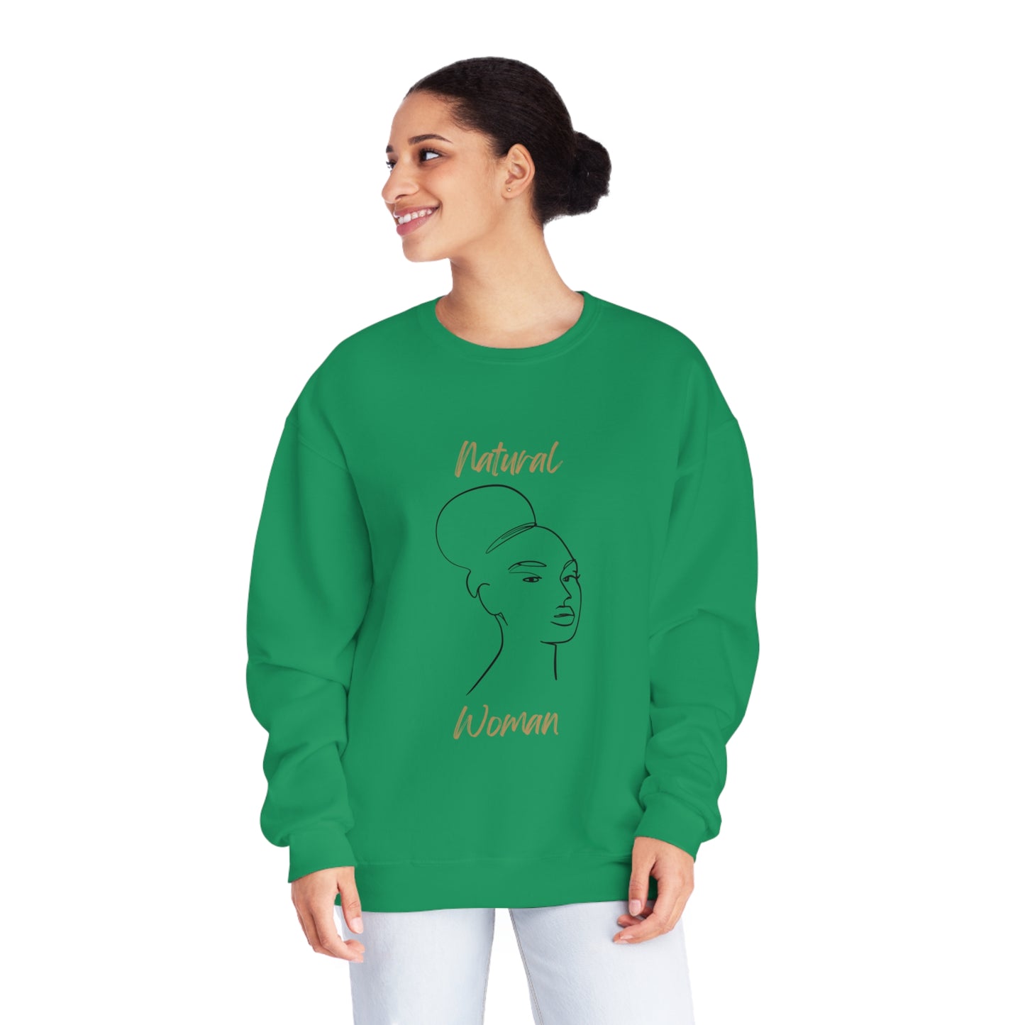 Natural Woman Hair Up (BL) Sweatshirt