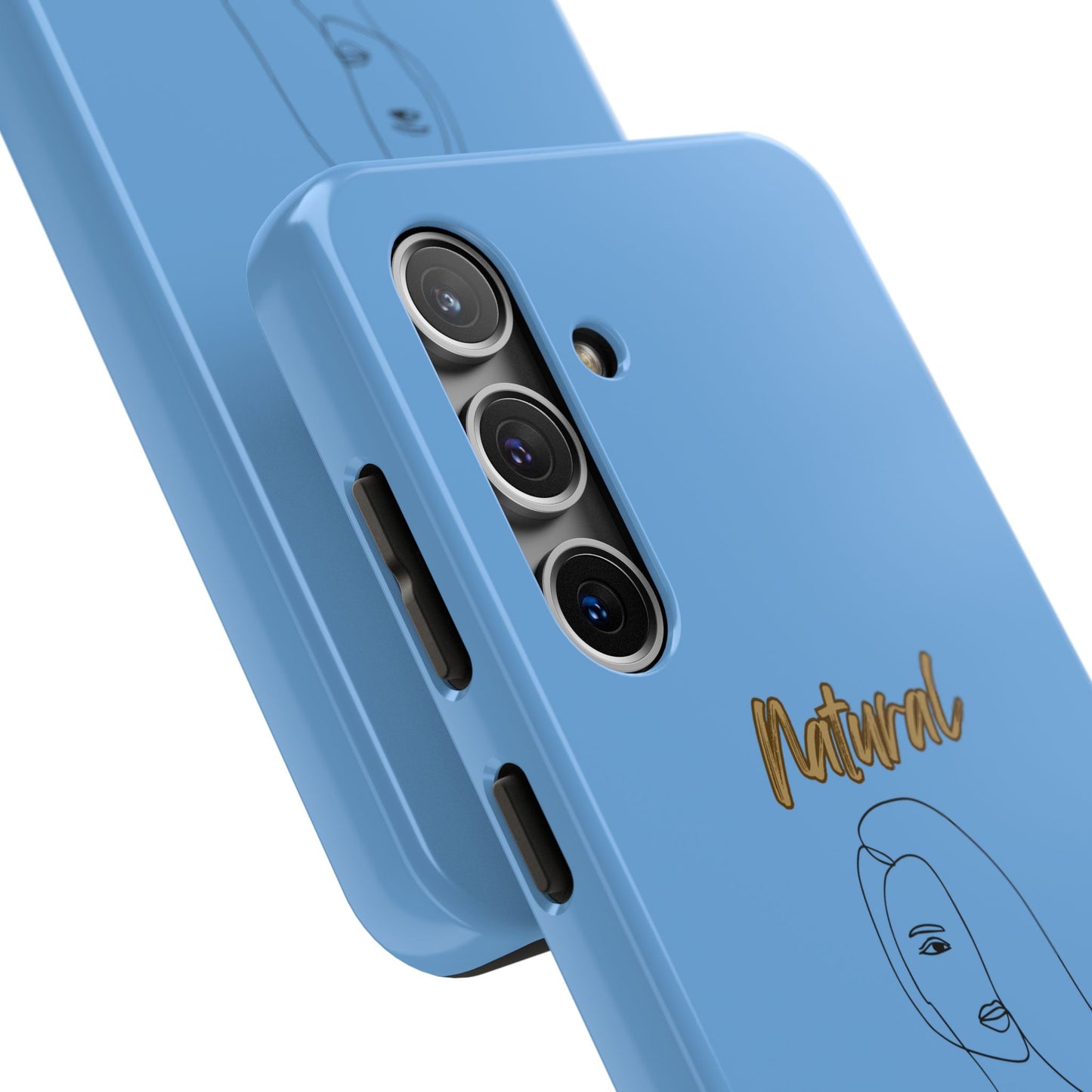 Natural Woman Covered Eye (BL)Tough Phone Cases LIGHT BLUE