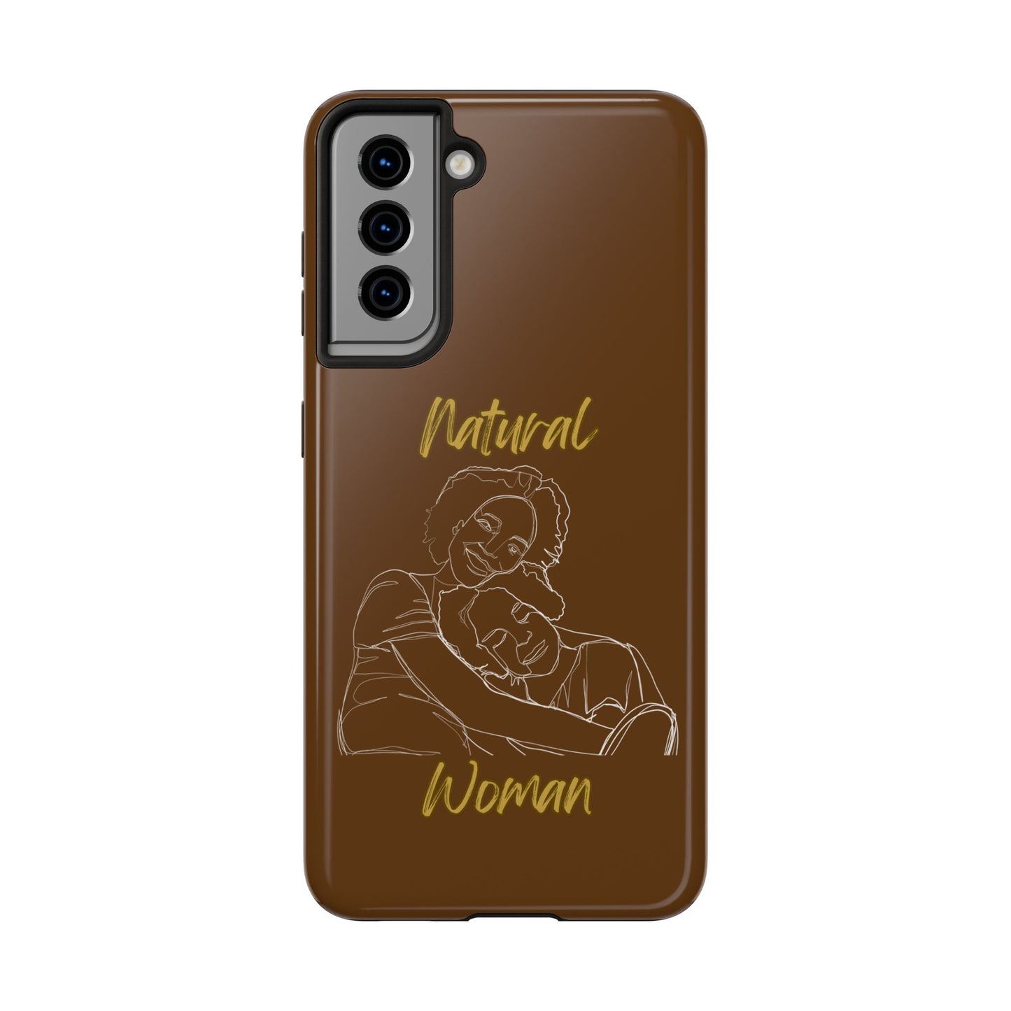 Natural Woman Loving Embrace (WL)Tough Phone Cases BROWN