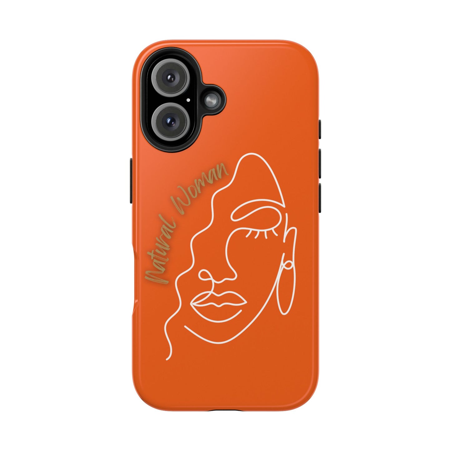 Natural Woman Half Face (WL)Tough Phone Case ORANGE