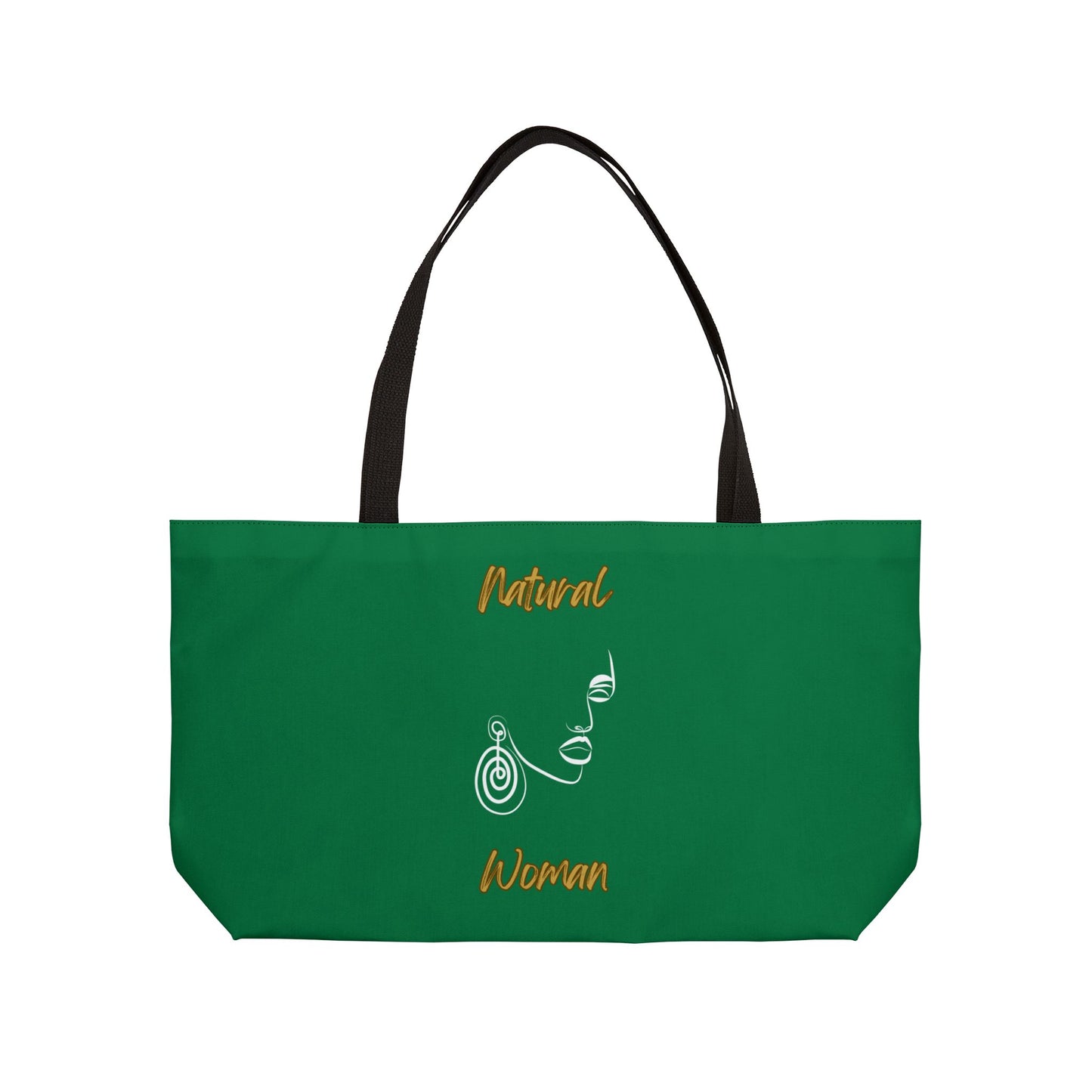 Natural Woman Music In My Soul (WL) Weekender Tote Bag DARK GREEN