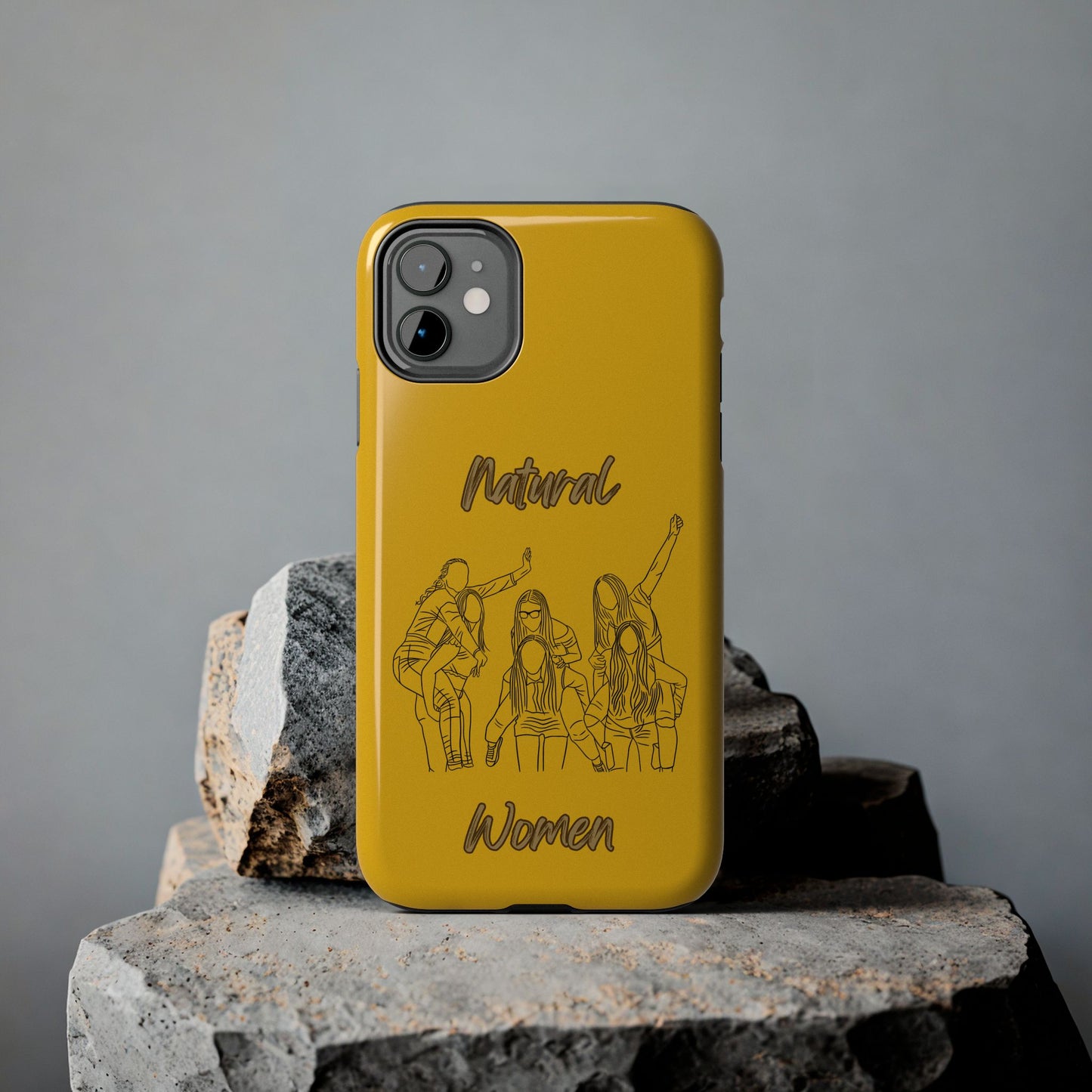 Natural Woman Piggy Back (BL)Tough Phone Cases YELLOW