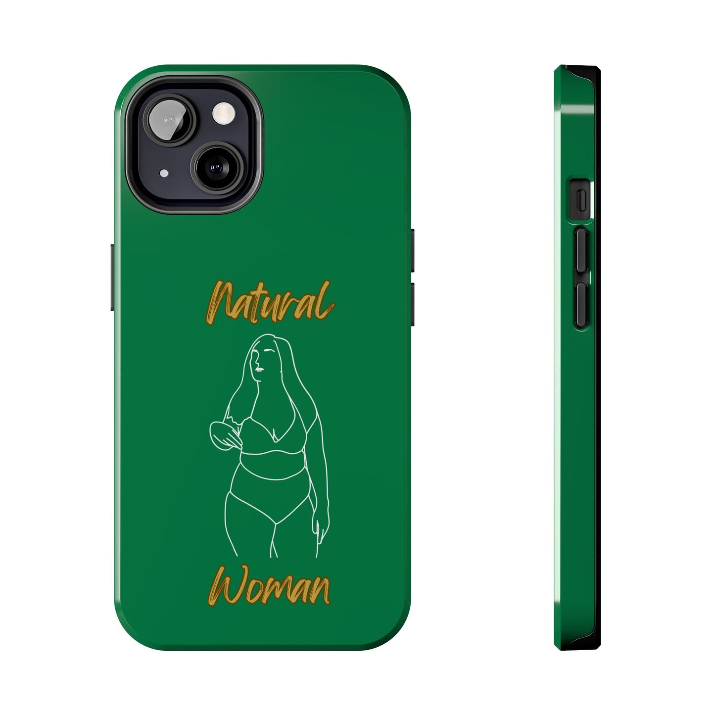 Natural Woman Full Beauty (WL)Tough Phone Cases DARK GREEN