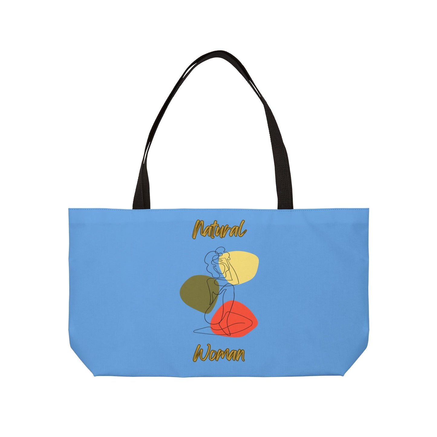 Natural Woman Colorful Pose (BL) Weekender Tote Bag LIGHT BLUE