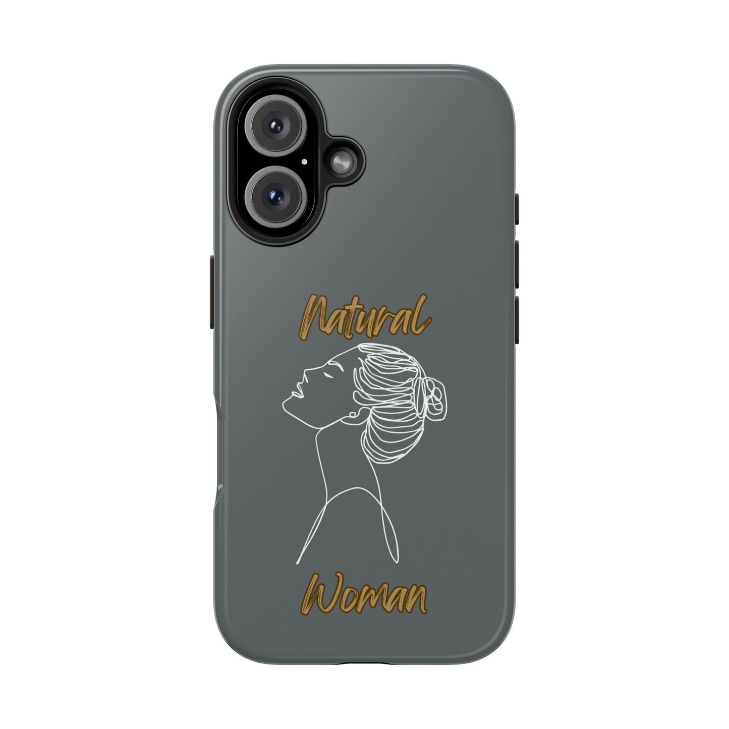 Natural Woman Wet Bun (WL) Tough Phone Cases DARK GREY