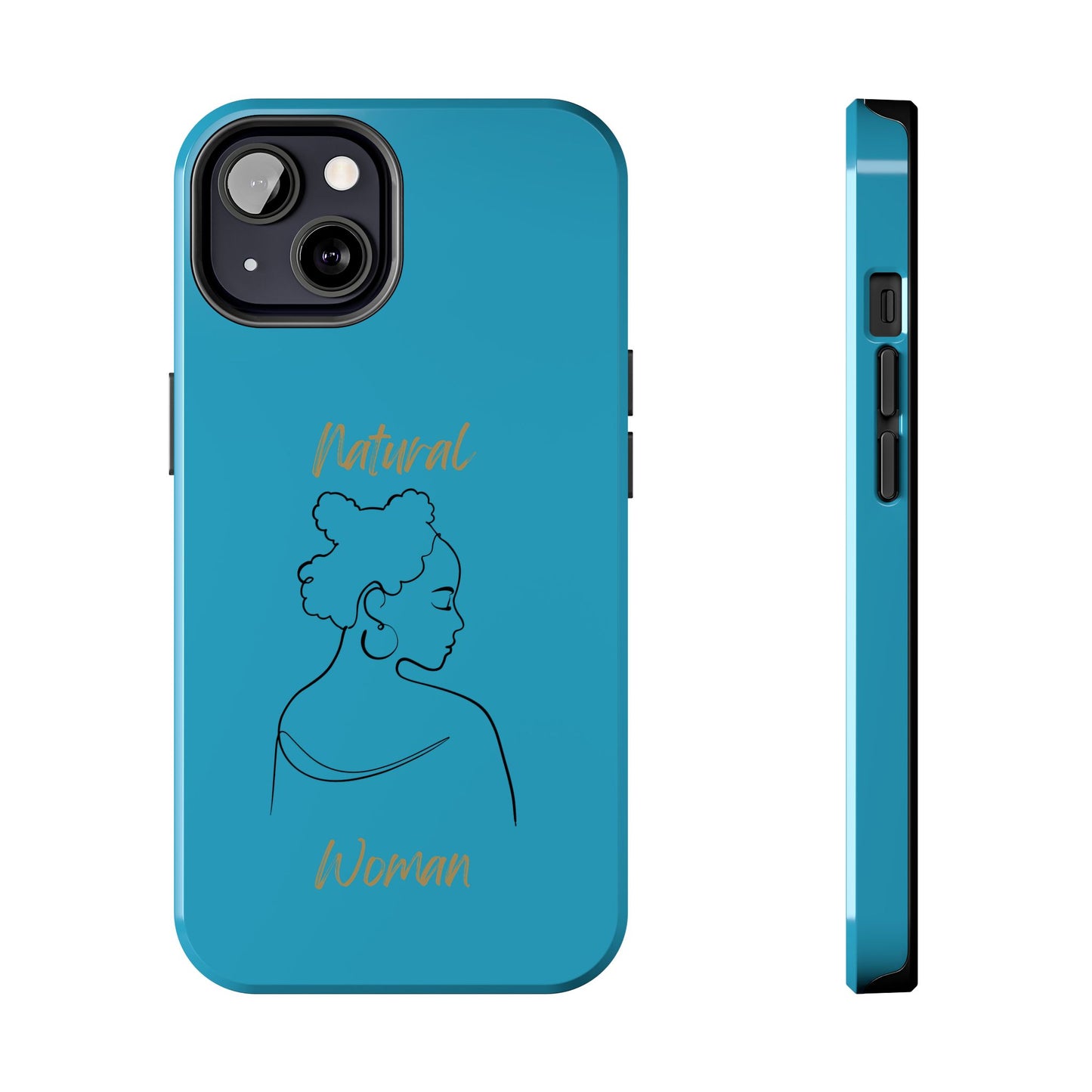 Natural Woman Twists (BL) Tough Phone Cases TURQUOISE