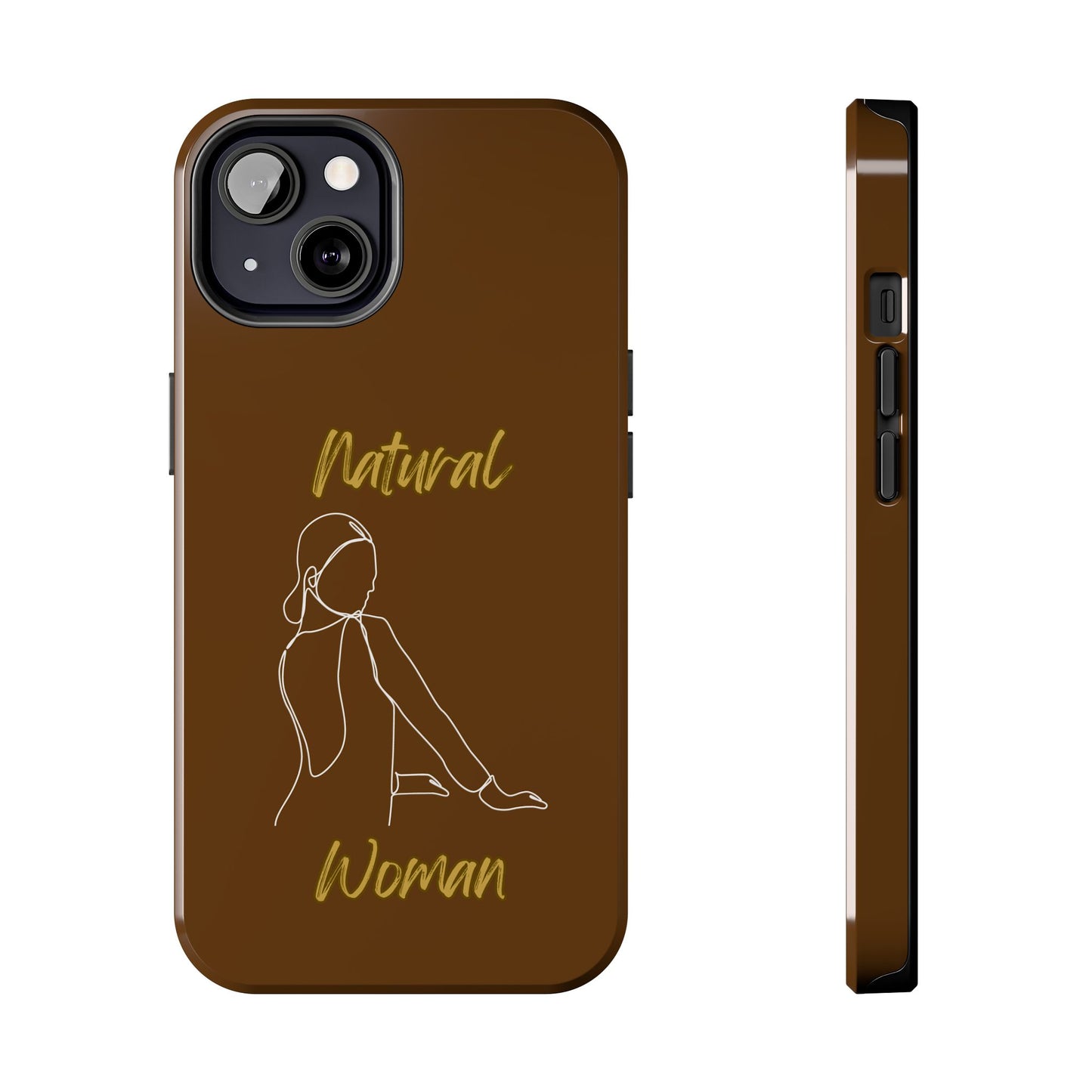 Natural Woman Hands Free (WL)Tough Phone Cases BROWN