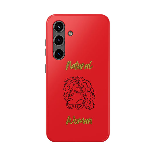 Natural Woman Naturally Me (BL)Tough Phone Cases RED